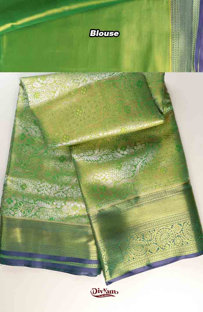 DC305 | Kancheevara Kanchipattu Saree with Heavy Gold Zari Work