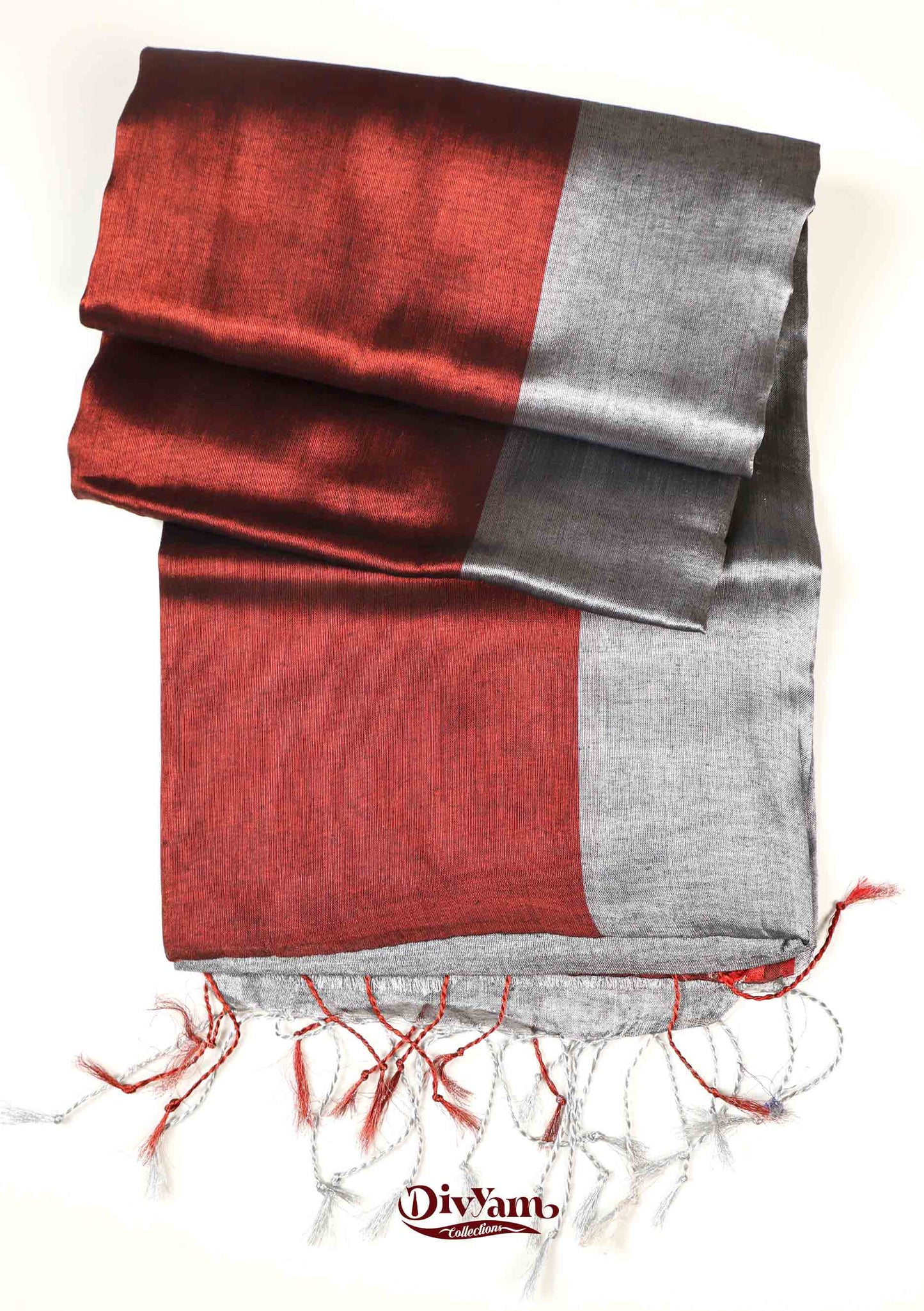 DC160 | Handloom Tissue Cotton Half & Half Saree with Jari Shine | Soft Lightweight | with Blouse