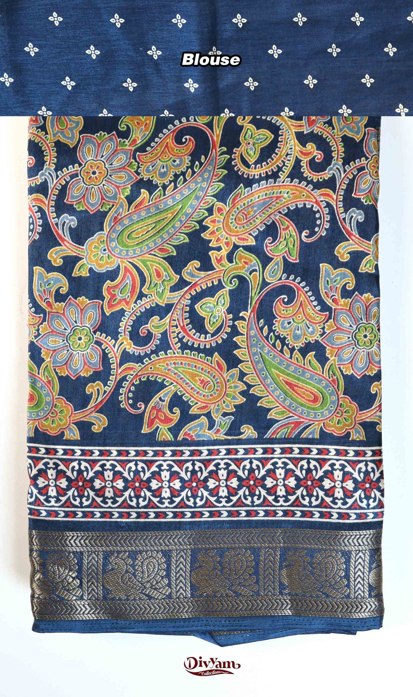 DC197 | Maheshwari Silk Mango Kalamkari Saree with Narayanpet Border