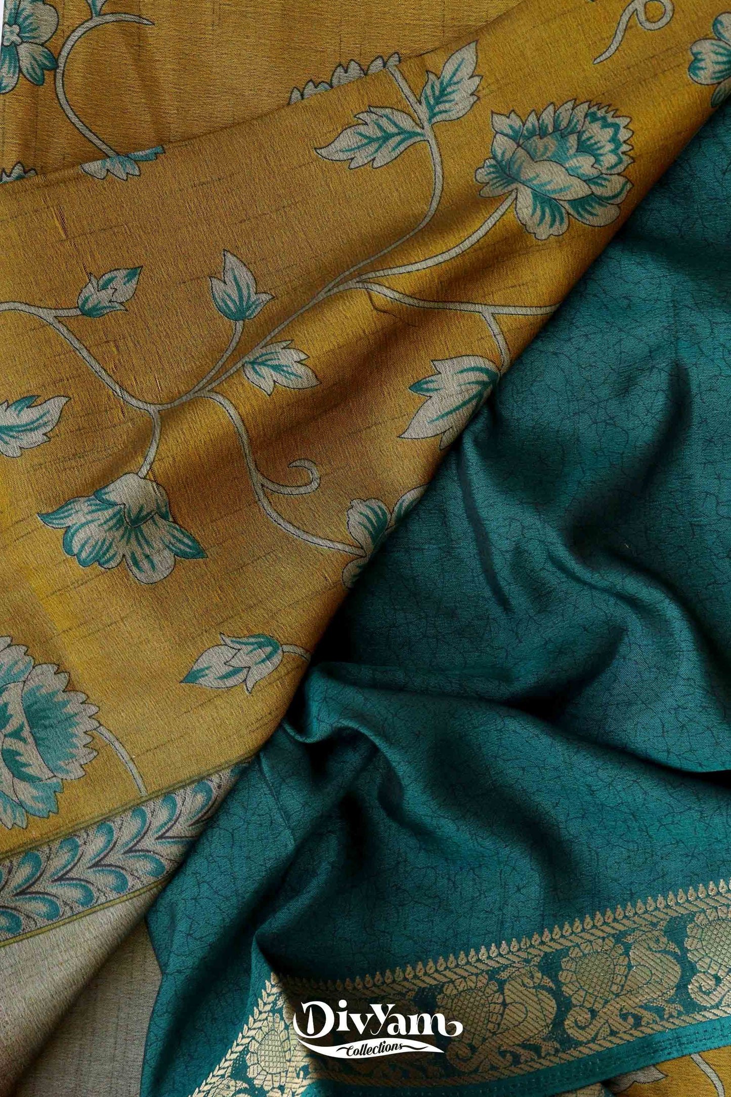 DC124 | Maheshwari Silk Kalamkari Saree with Narayanapet Border | 6 Colour Catalogue