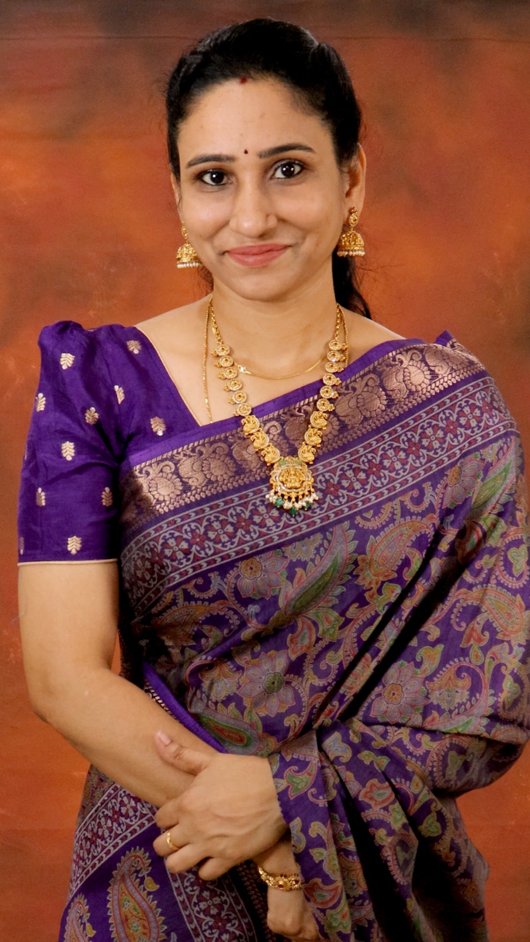 DC157 | Statement Saree in Maheshwari Silk | Mango Kalamkari Art with Narayanpet Zari Border
