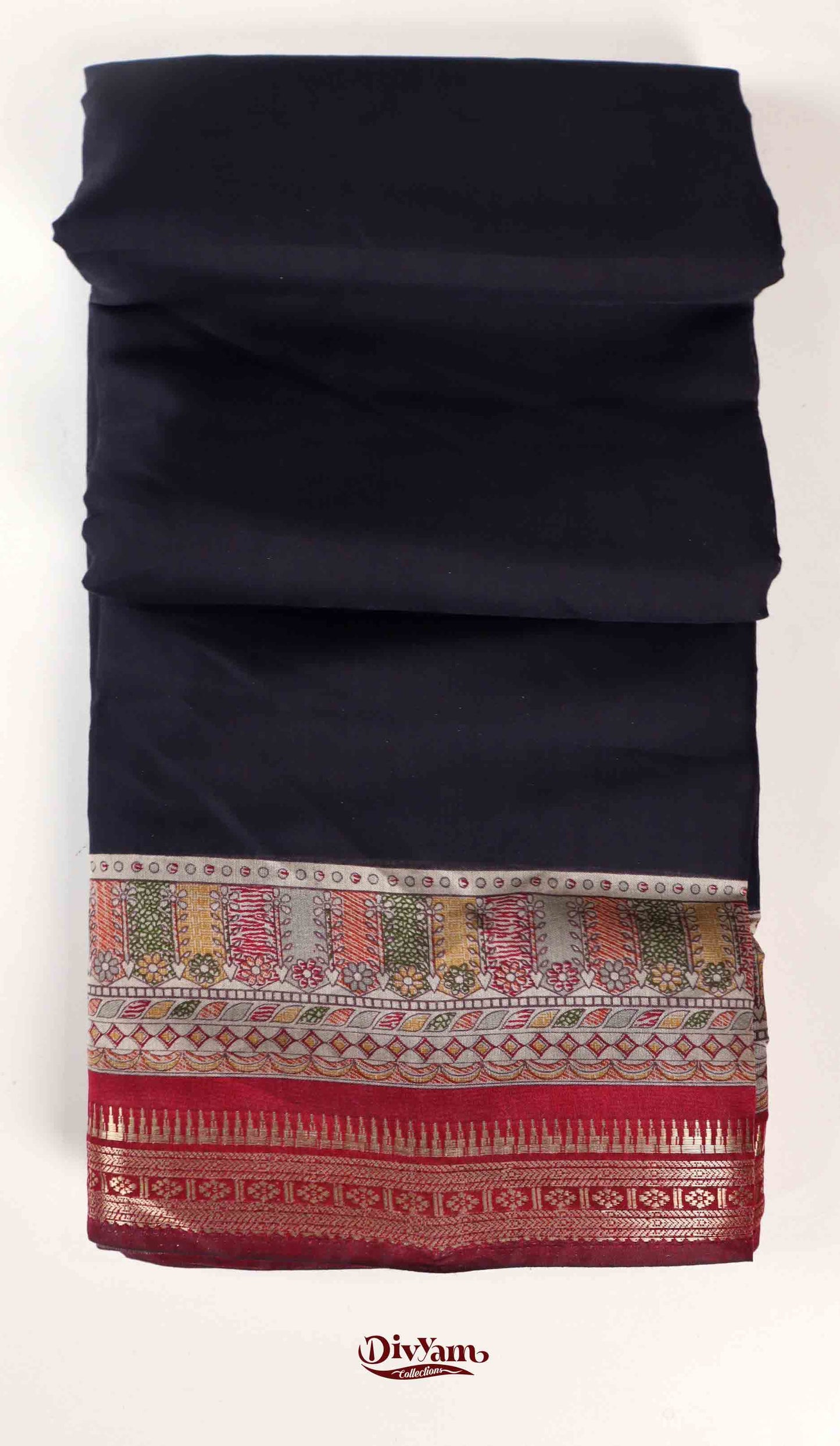 DC170 | Premium Maheshwari Cotton Saree with Narayanapet Temple Gold Zari Border | Contrast Running Blouse | 6 Colours