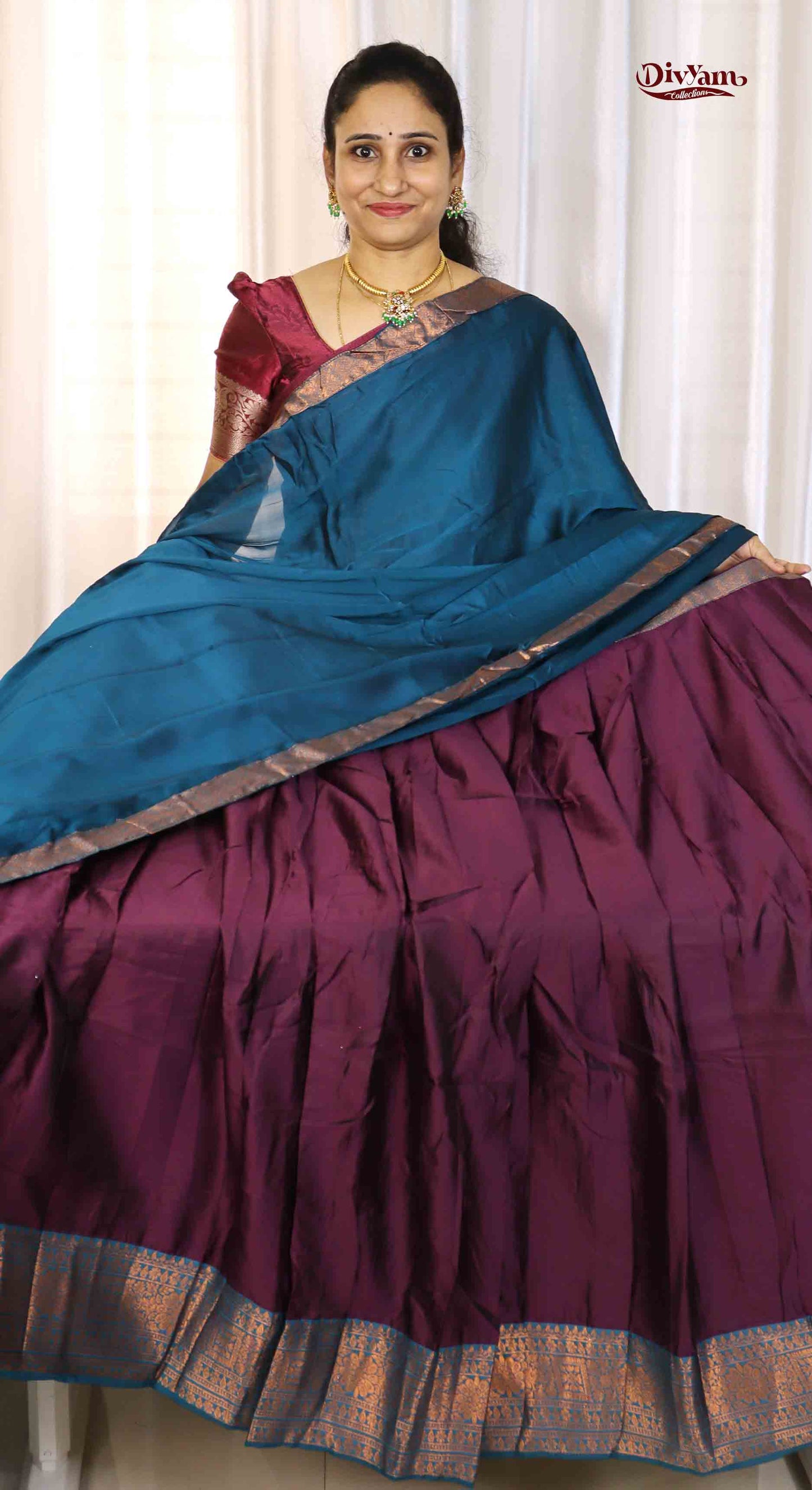 Kanjivaram Silk Lehenga Set with georgette silk Dupatta | DC247