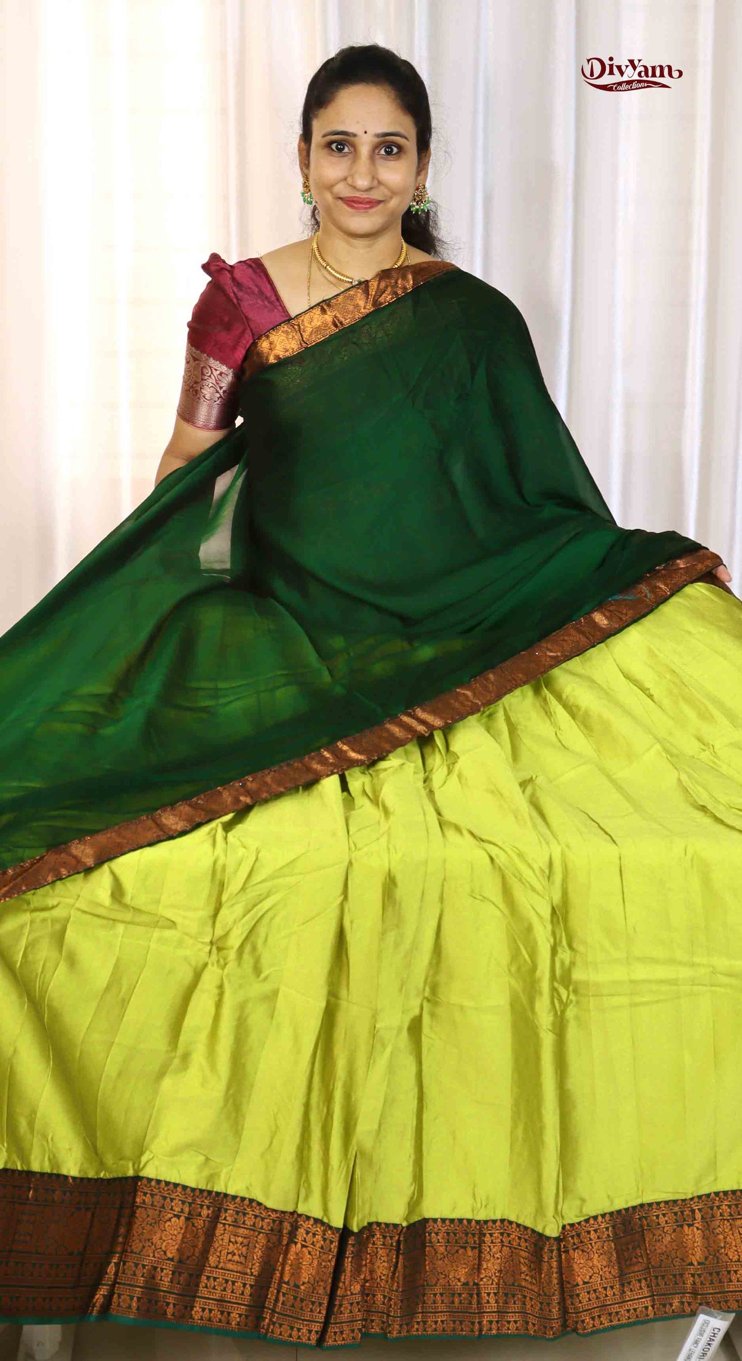 Kanjivaram Silk Lehenga Set with georgette silk Dupatta | DC247