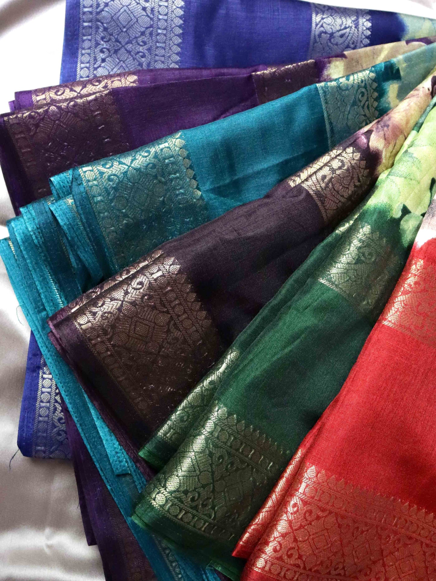 Dark Brown Fancy Silk Saree With Jacquard Gap Border and Beautiful Floral Print