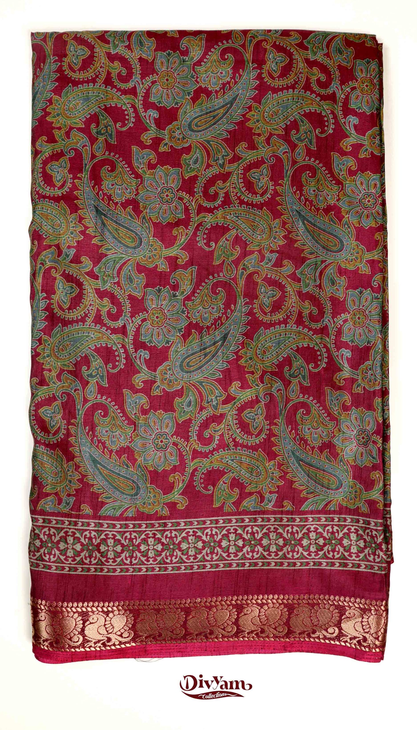 DC157 | Statement Saree in Maheshwari Silk | Mango Kalamkari Art with Narayanpet Zari Border