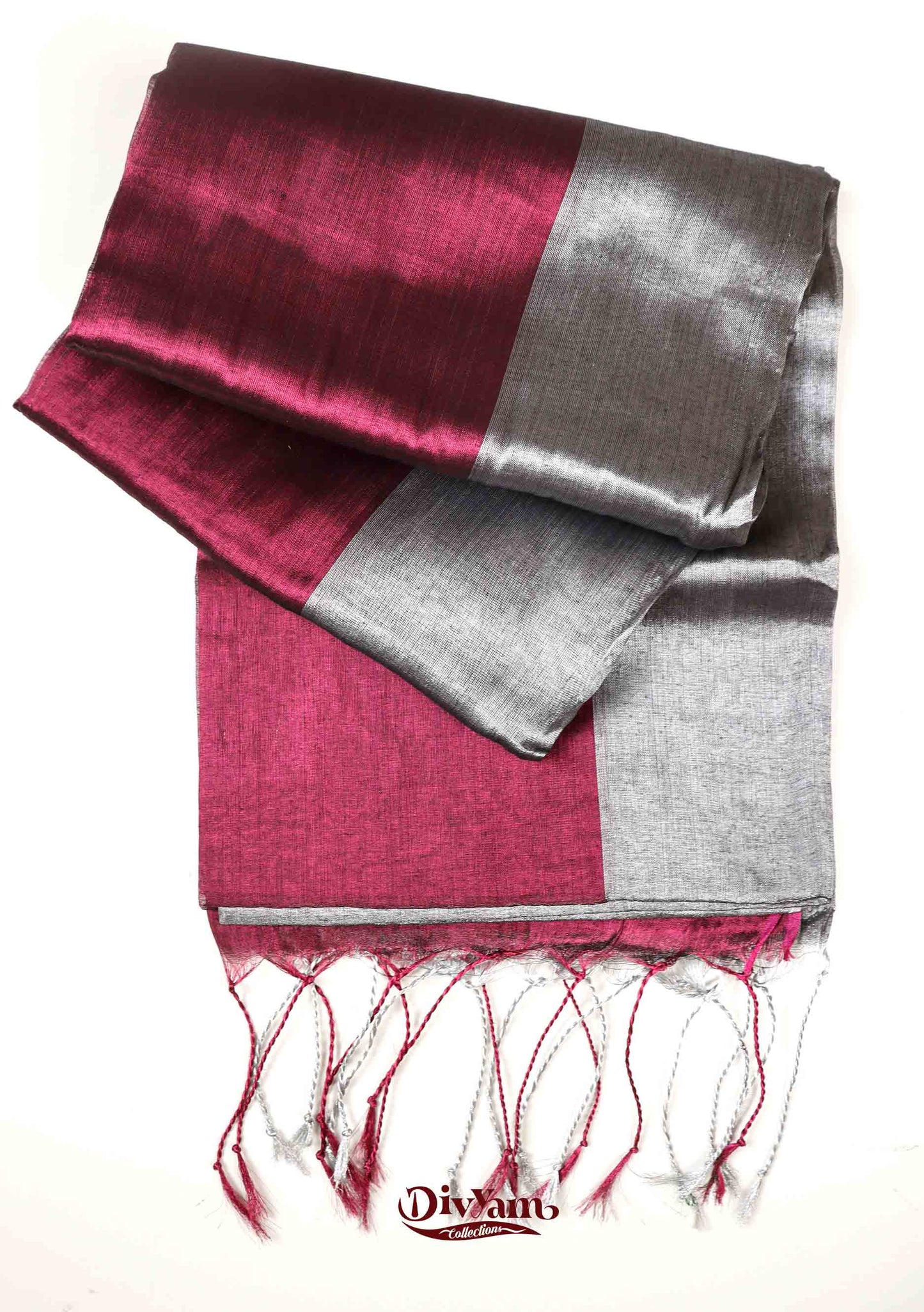 DC160 | Handloom Tissue Cotton Half & Half Saree with Jari Shine | Soft Lightweight | with Blouse