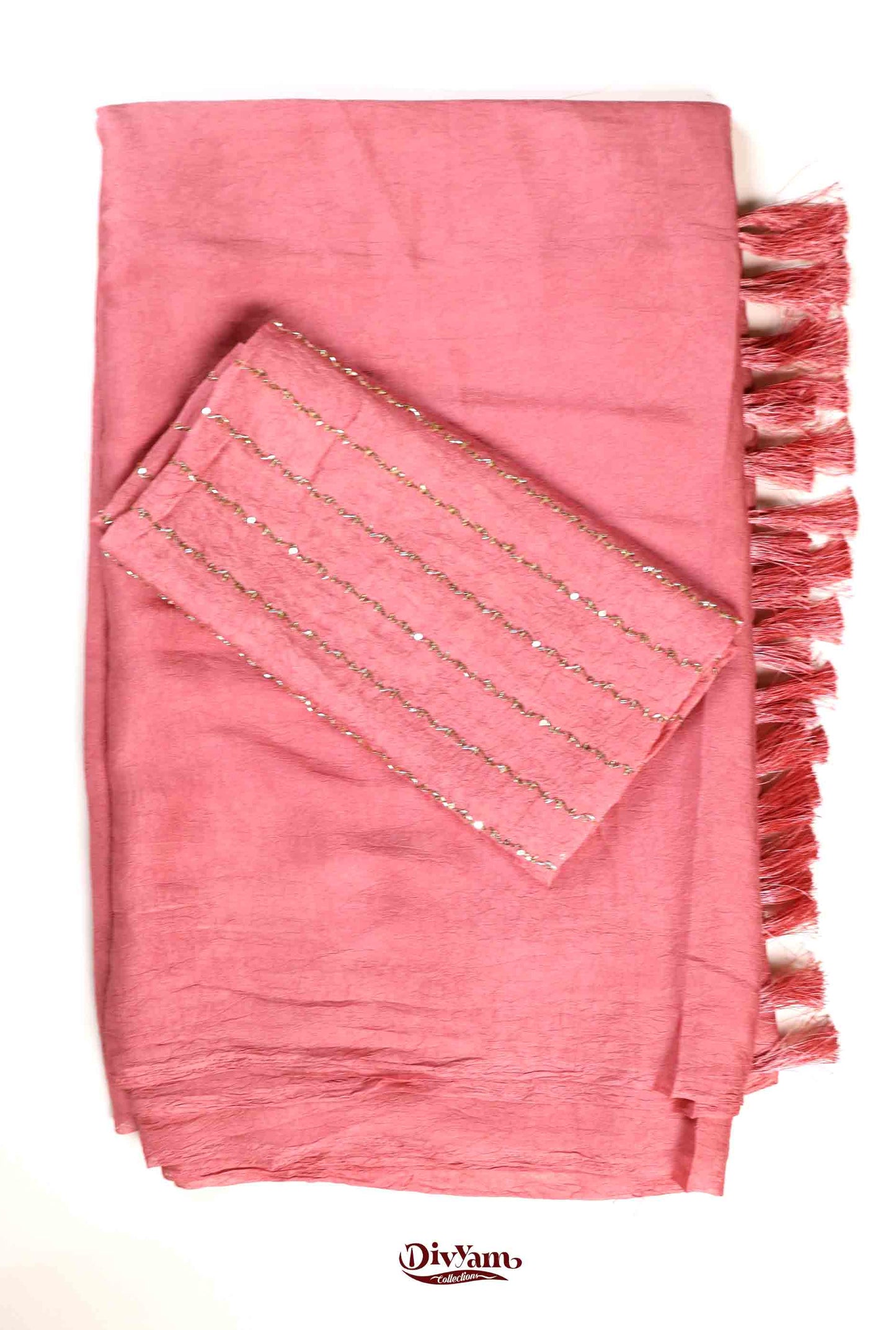 DC226 | Rangoli Crush Saree with Designer Work Blouse Piece