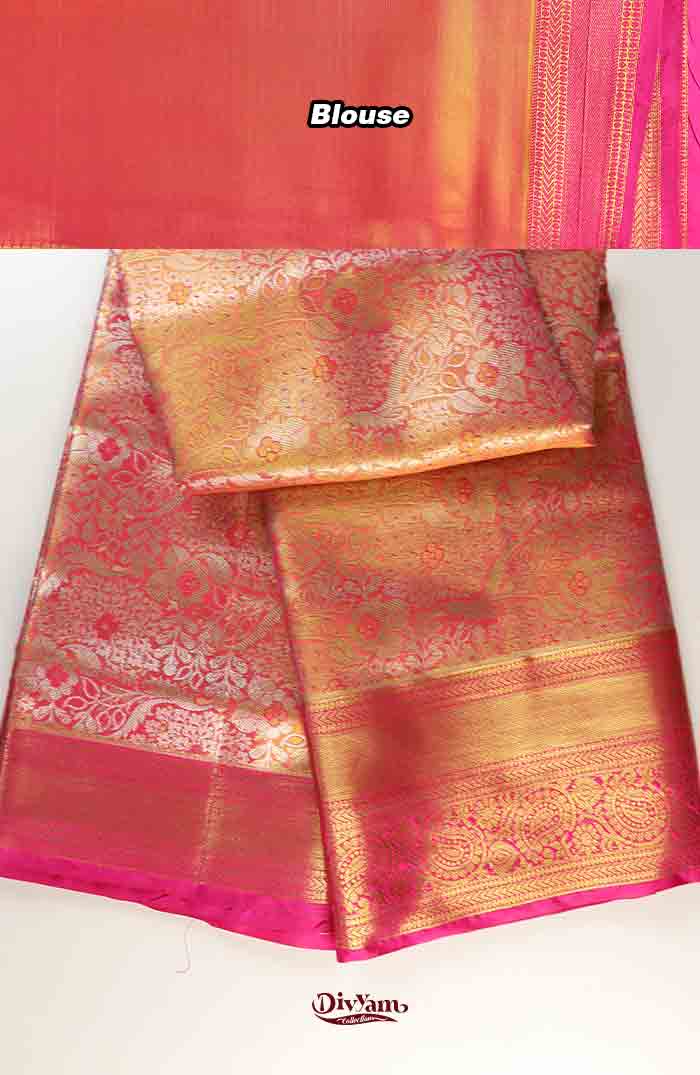 DC305 | Kancheevara Kanchipattu Saree with Heavy Gold Zari Work