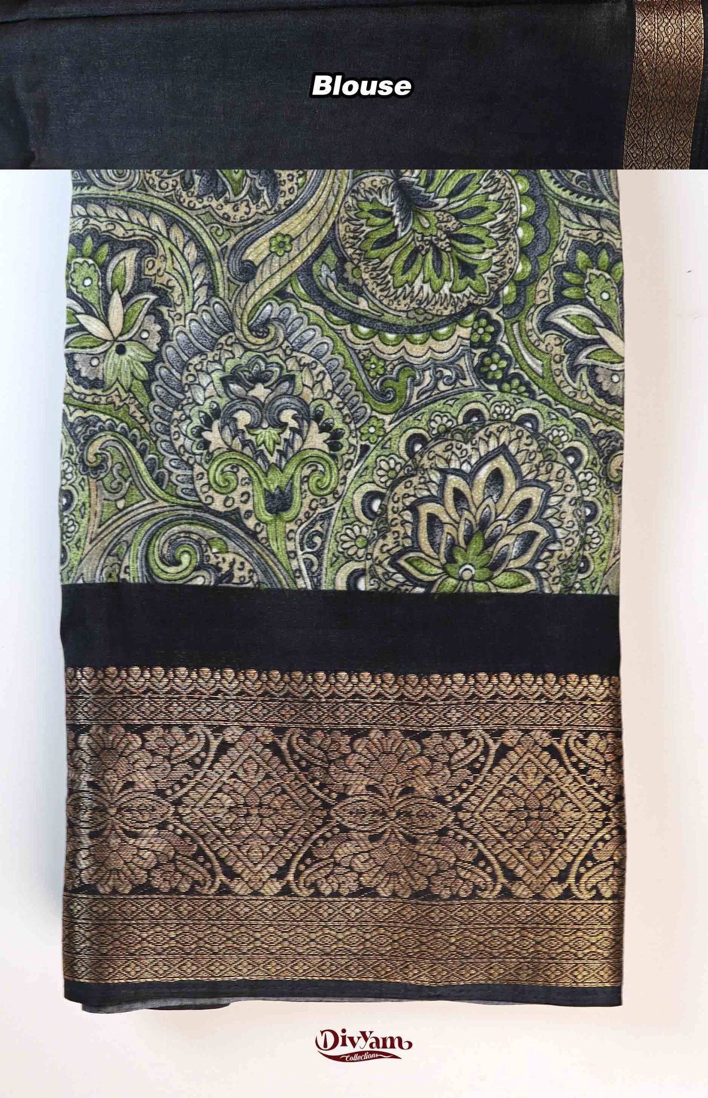 DC263 | Modal Silk Floral Pattern Saree with Running Blouse