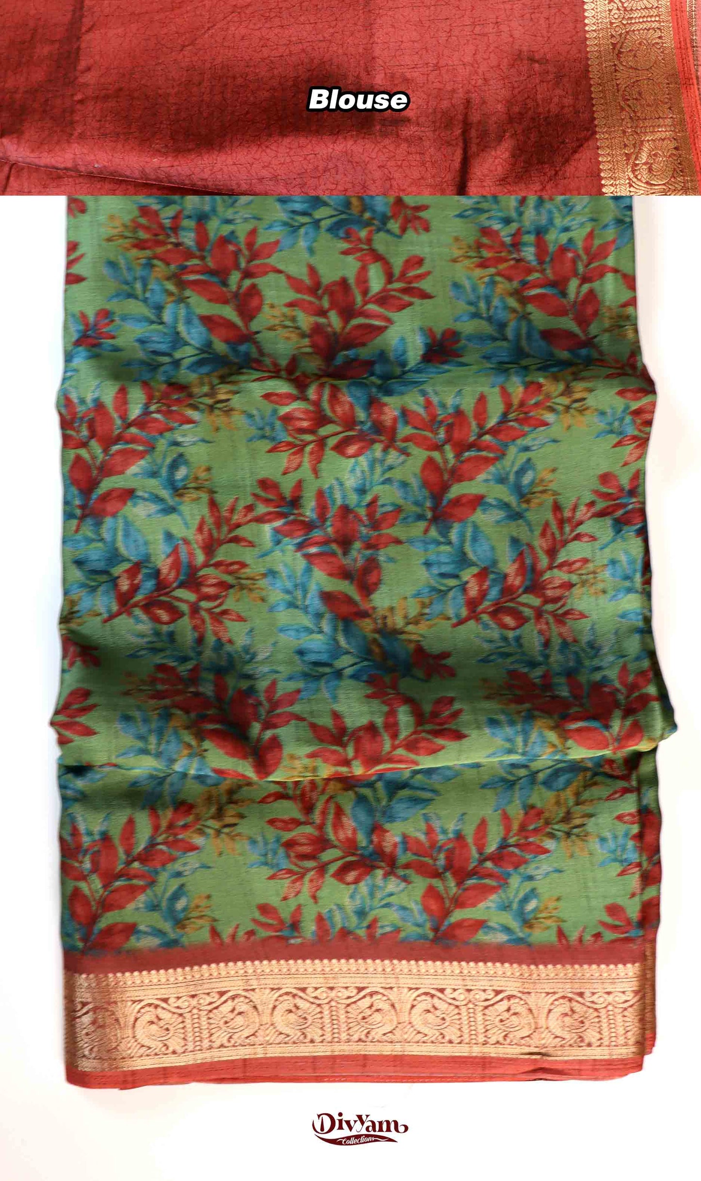 DC209 | Maheshwari Silk Saree with Elegant Floral Print