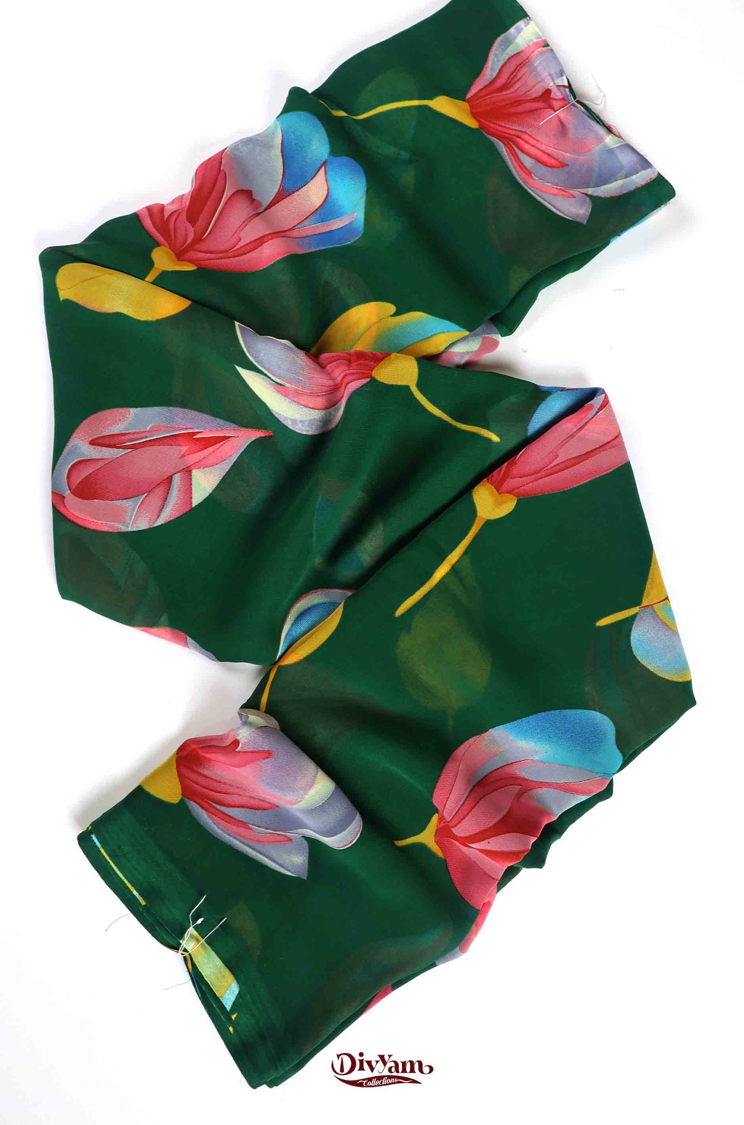 DC253 | Soft Georgette Daily Wear Saree with Unique Floral Design