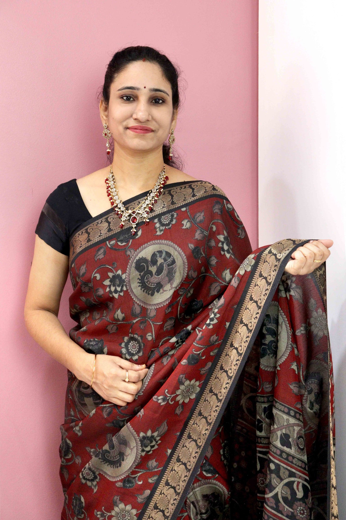 DC025 | Maheshwari Silk Saree with Narayana Pattu Border – 6 Beautifull Colours