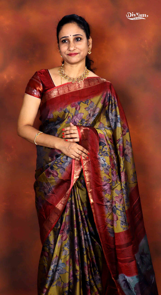DC223 | Modal Silk Saree with Traditional Narayanpet Border