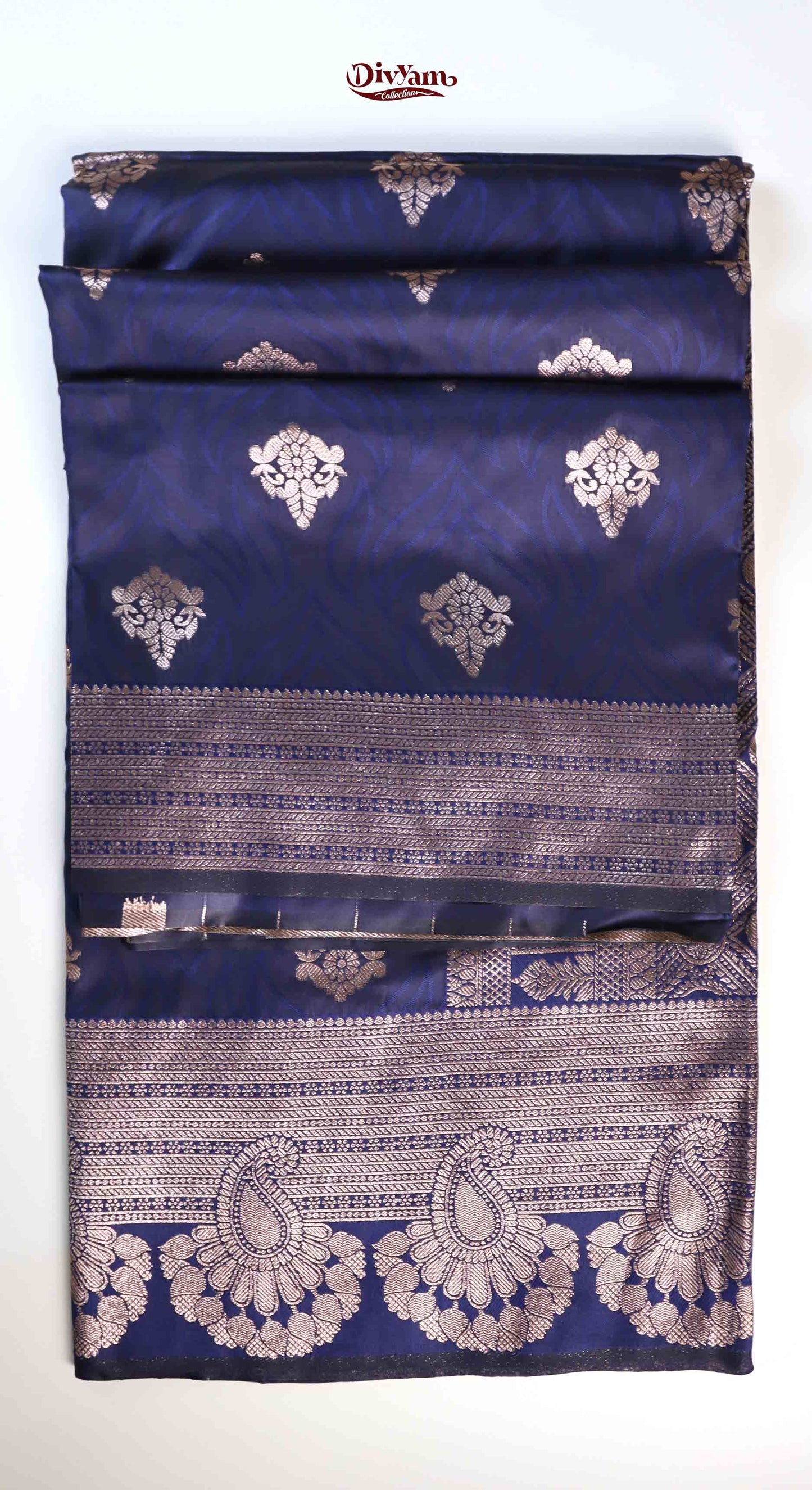 DC241 | Banarasi Pattu Soft Silk Saree with Silver Zari Weaving | Premium Ethnic Wear