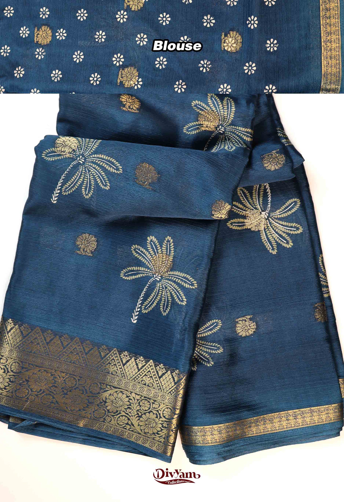 DC269 | Lightweight Chinnon Crepe Saree with Grand Kanchi-Style Zari Border