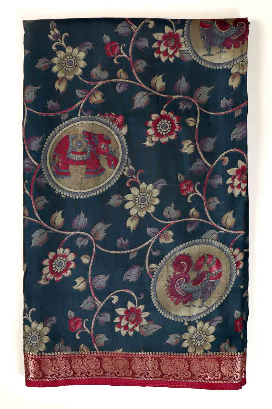DC025 | Maheshwari Silk Saree with Narayana Pattu Border – 6 Beautifull Colours