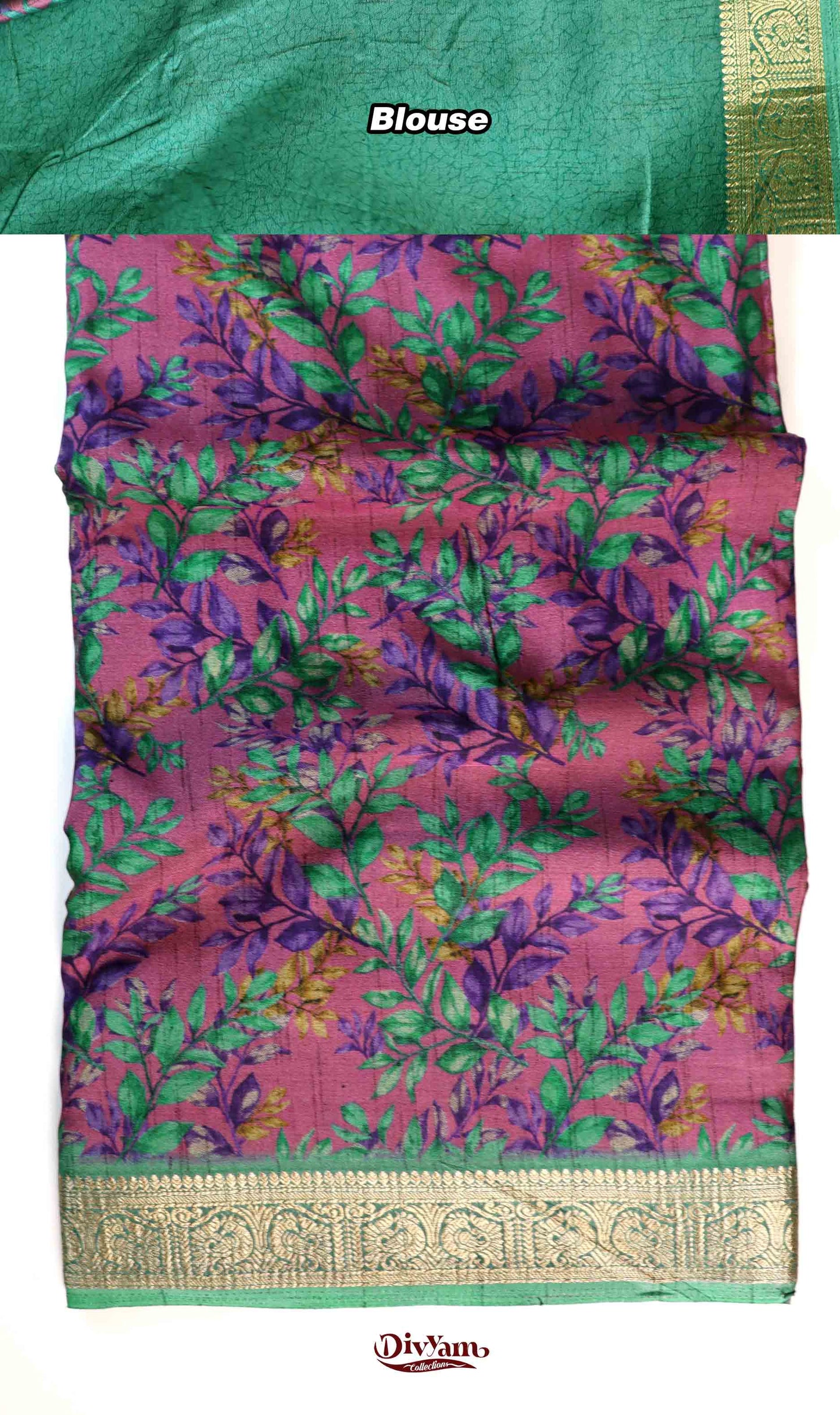 DC209 | Maheshwari Silk Saree with Elegant Floral Print