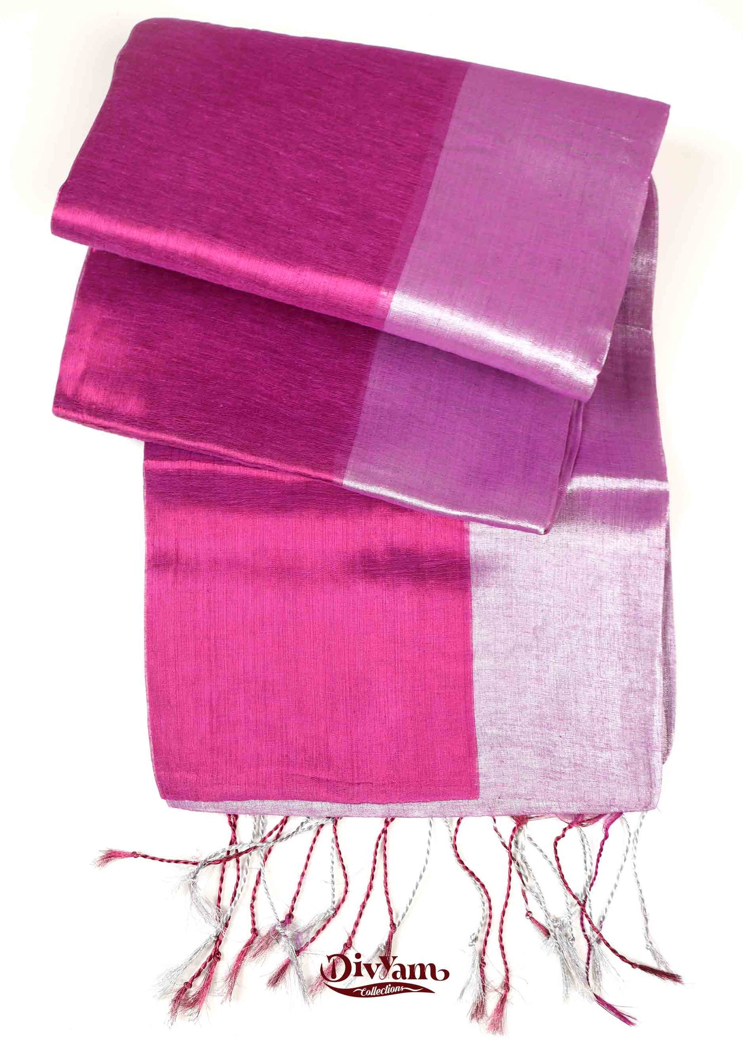 DC160 | Handloom Tissue Cotton Half & Half Saree with Jari Shine | Soft Lightweight | with Blouse
