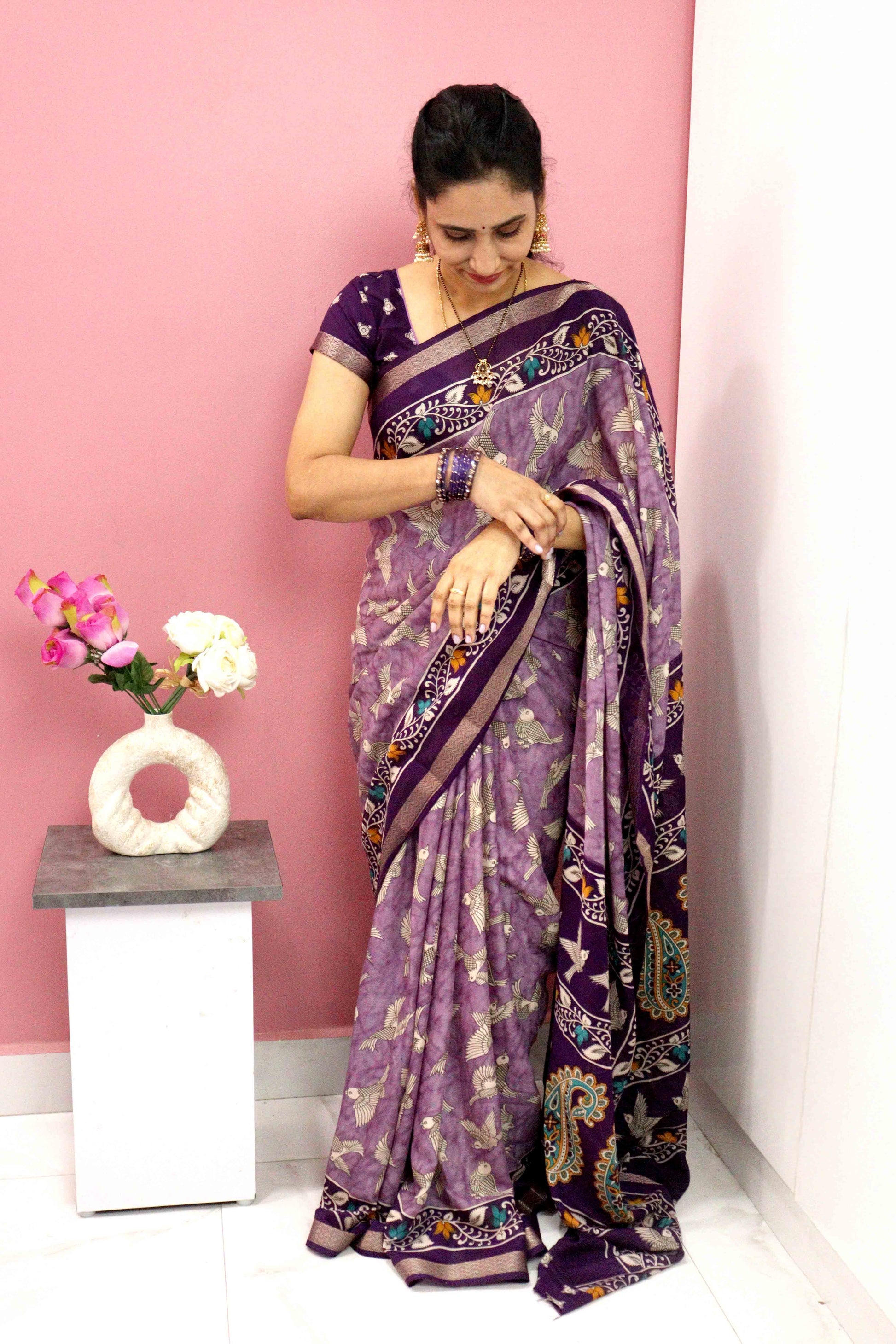 Purple with Dark Purple