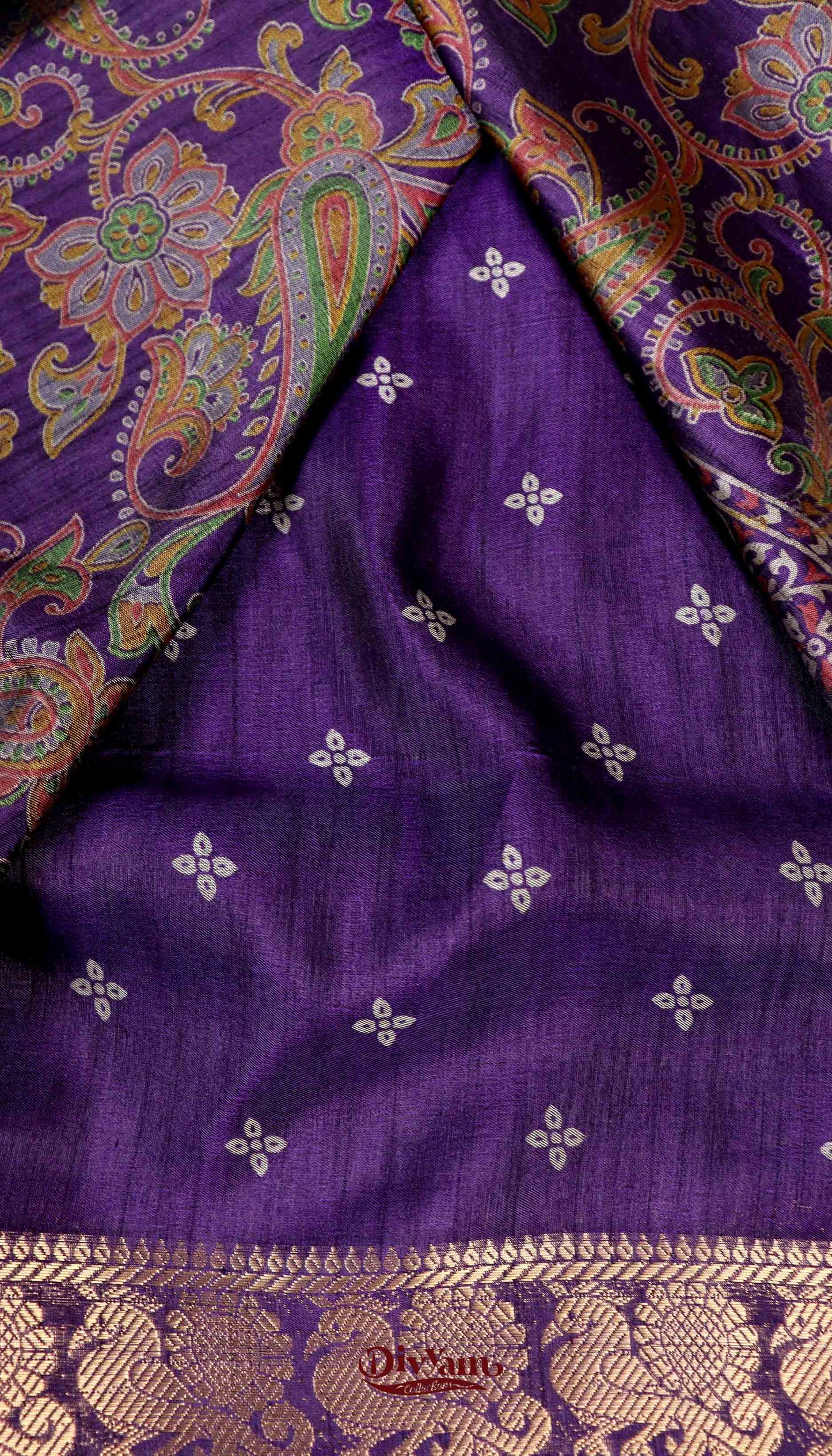 DC157 | Statement Saree in Maheshwari Silk | Mango Kalamkari Art with Narayanpet Zari Border