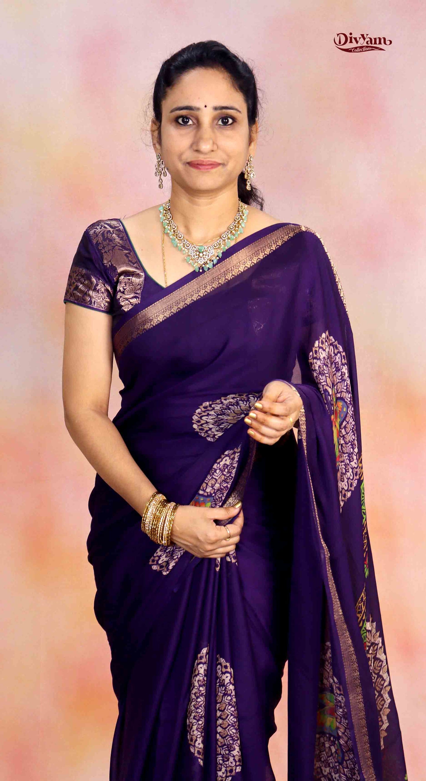 DC258 | Premium Soft Viscose Georgette Saree | Elegant Party Wear