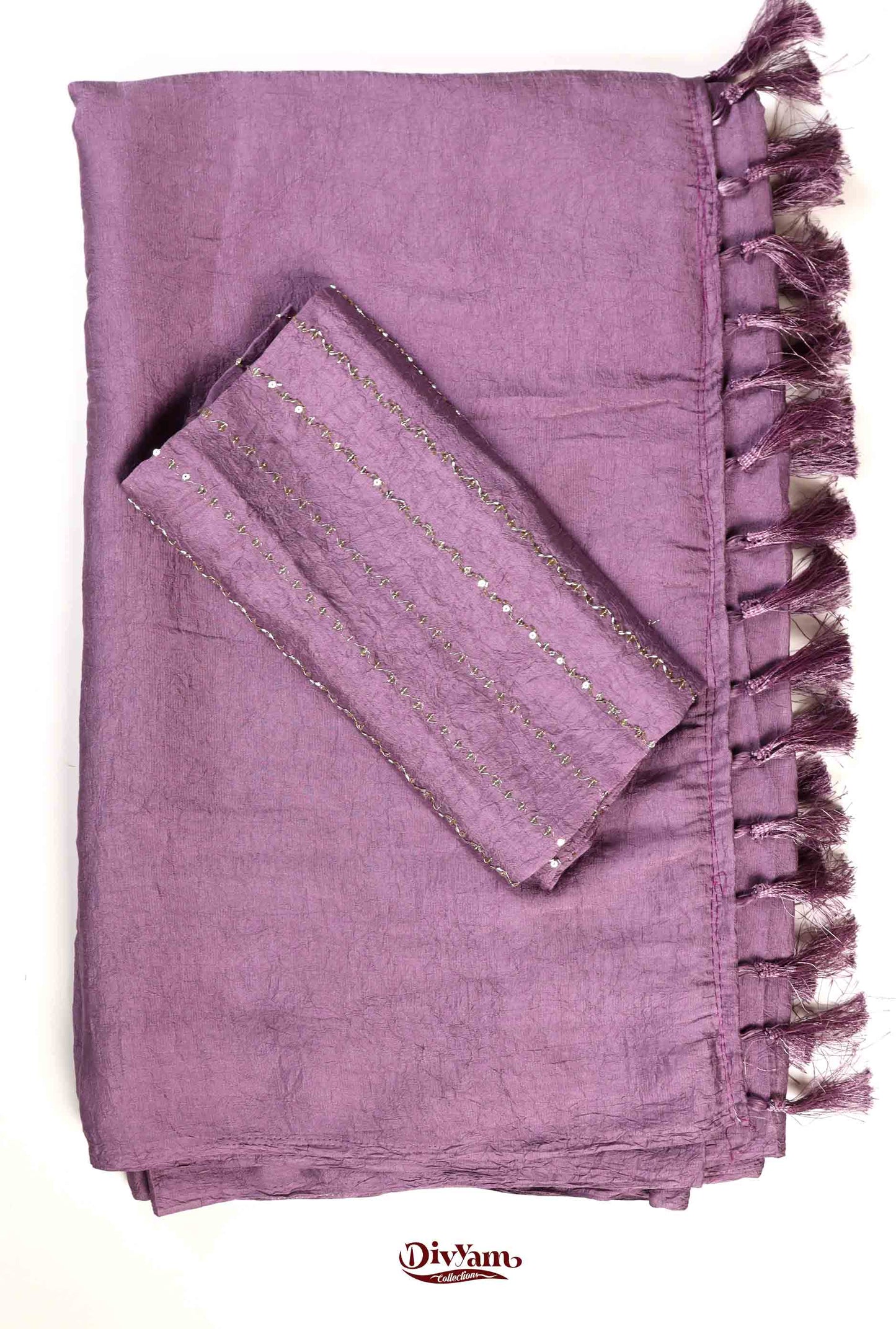 DC226 | Rangoli Crush Saree with Designer Work Blouse Piece