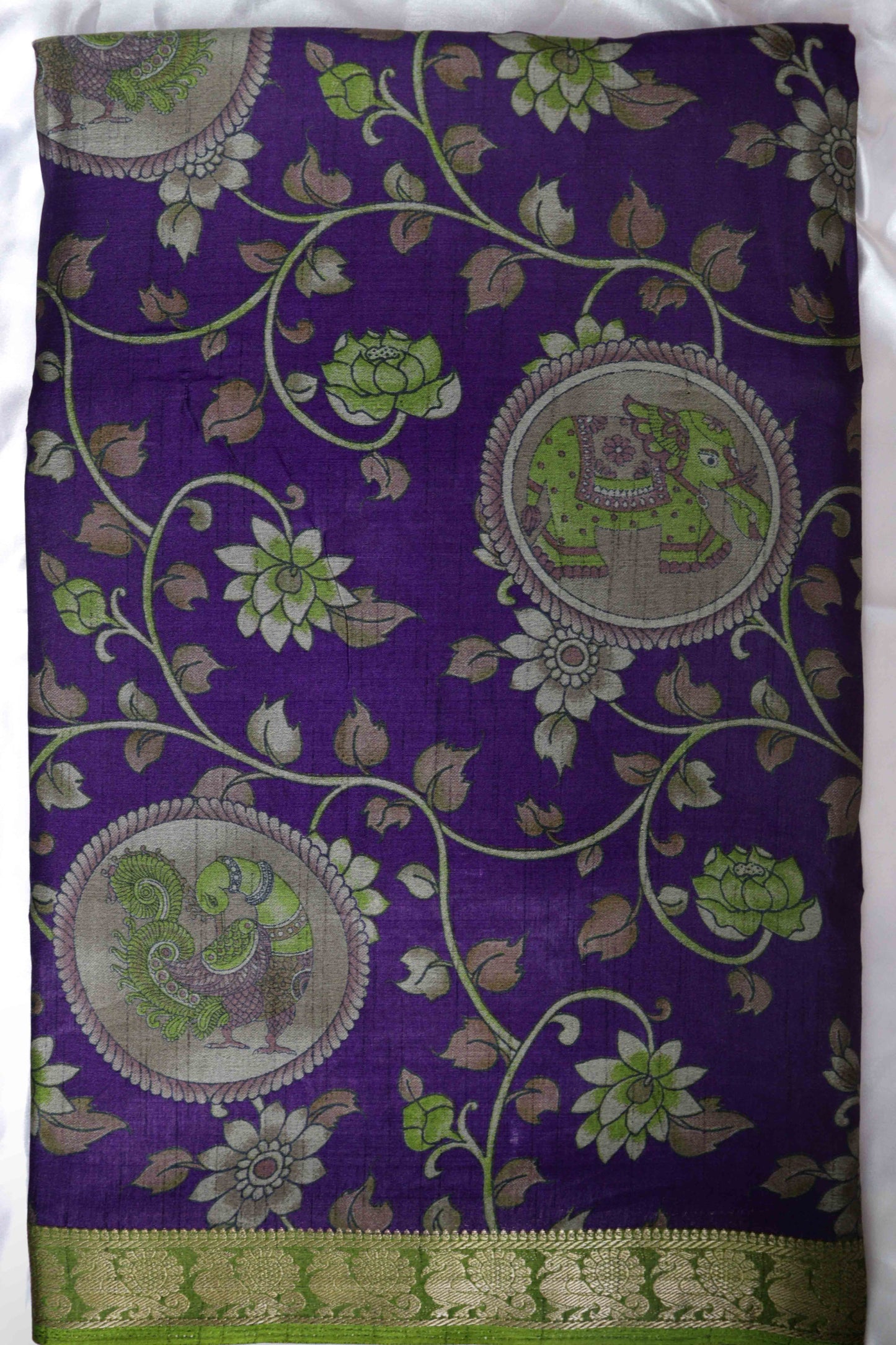 DC025 | Maheshwari Silk Saree with Narayana Pattu Border – 6 Beautifull Colours