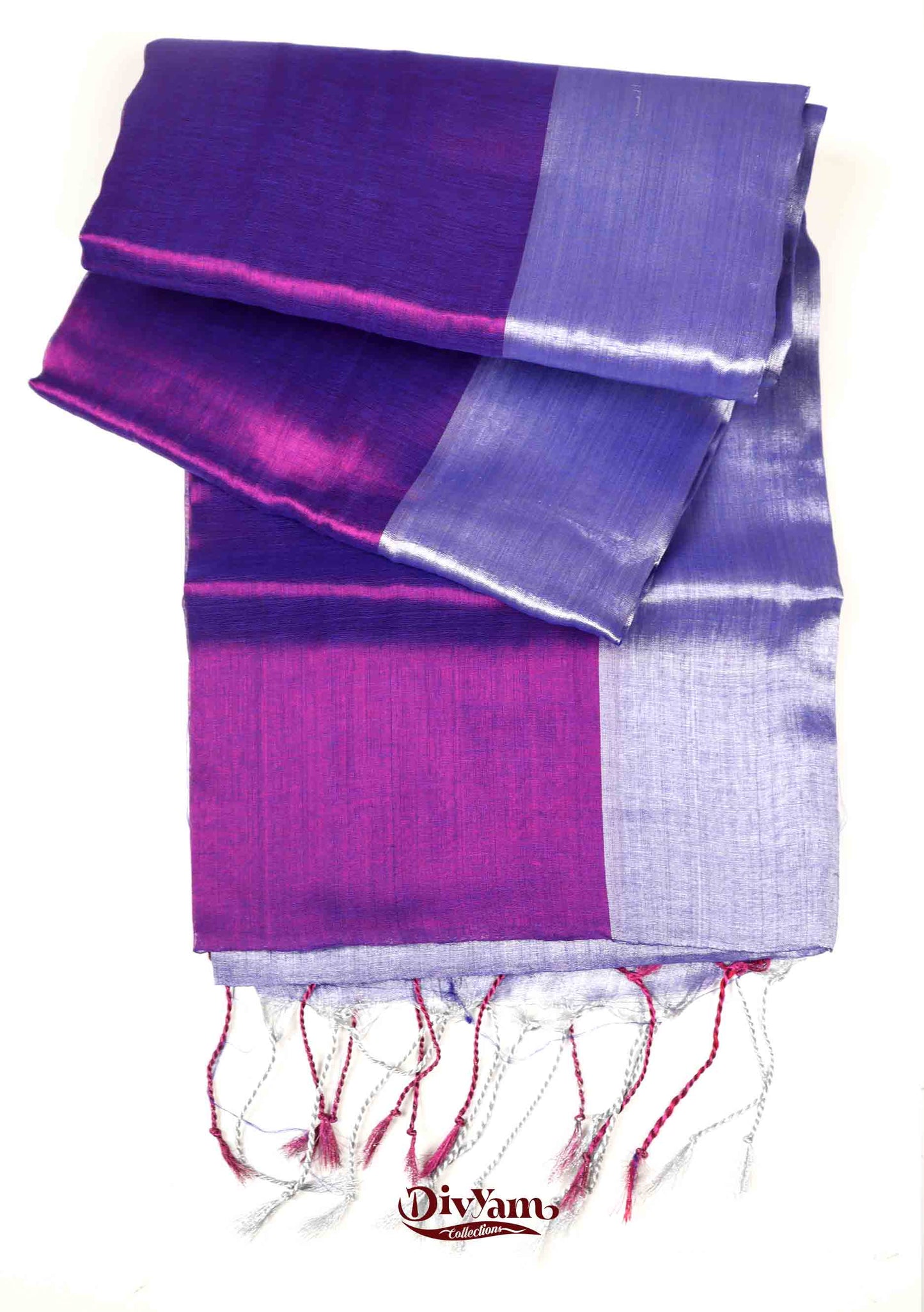DC160 | Handloom Tissue Cotton Half & Half Saree with Jari Shine | Soft Lightweight | with Blouse