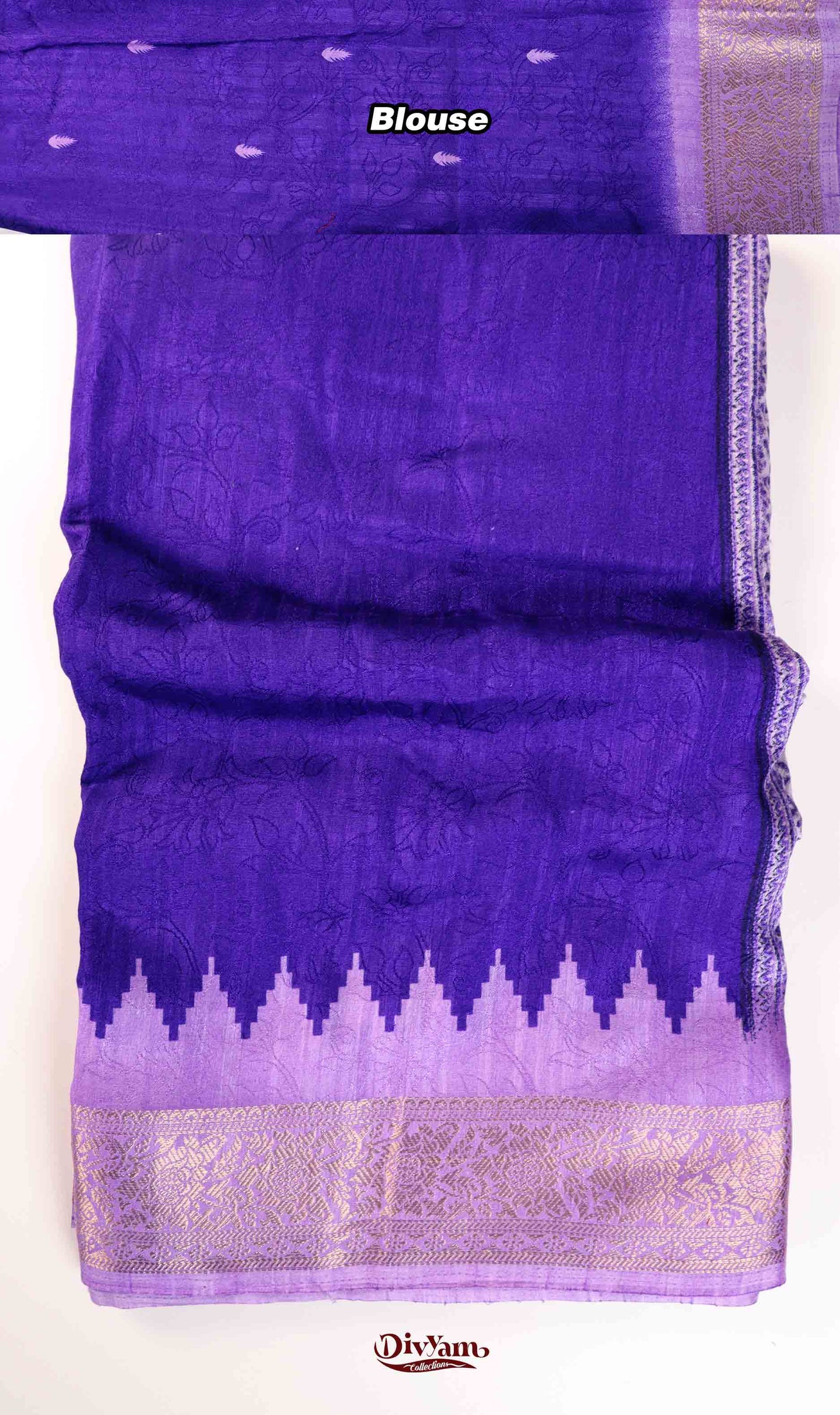 DC224 | Fancy Soft Silk Saree with bottom Temple steps and Zari Border