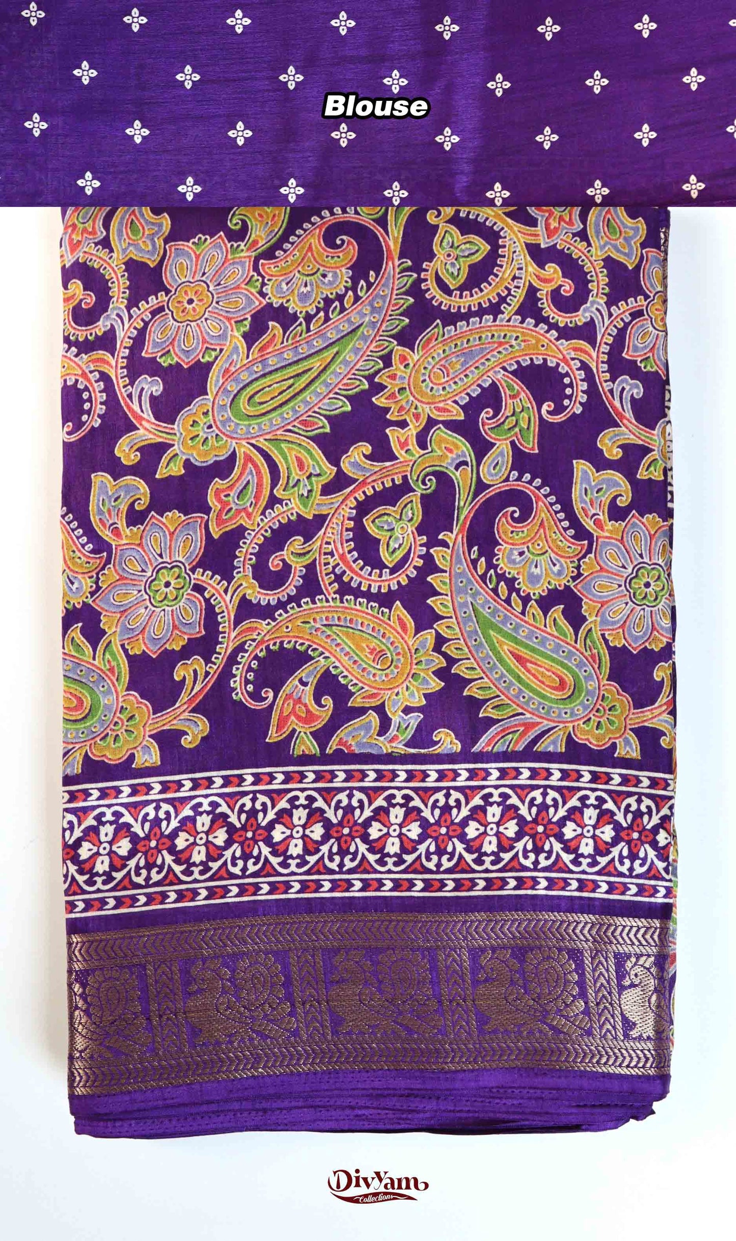 DC197 | Maheshwari Silk Mango Kalamkari Saree with Narayanpet Border