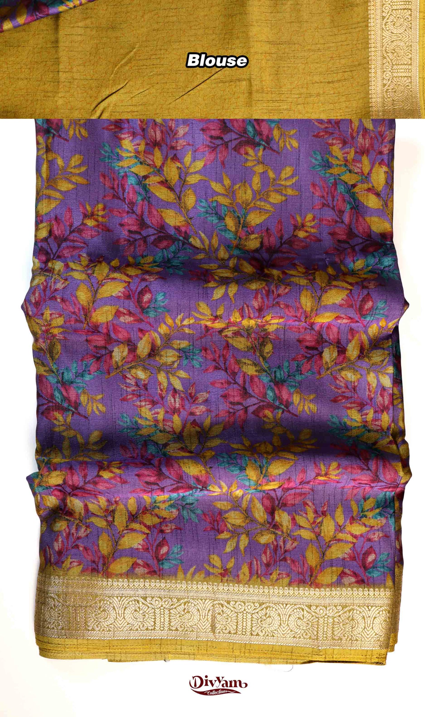DC209 | Maheshwari Silk Saree with Elegant Floral Print
