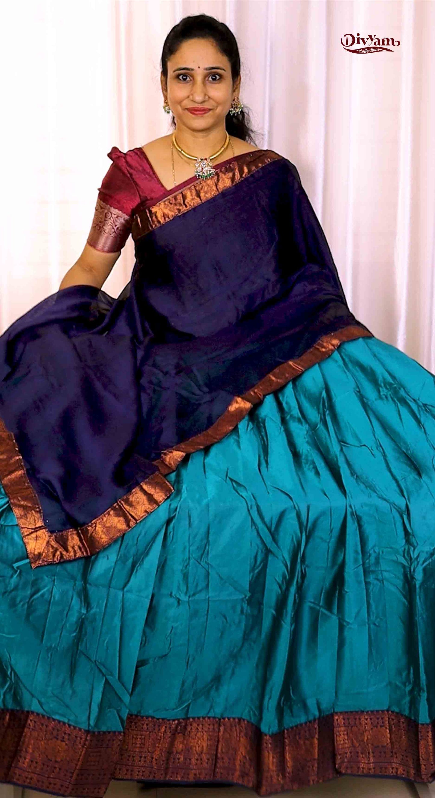 Kanjivaram Silk Lehenga Set with georgette silk Dupatta | DC247