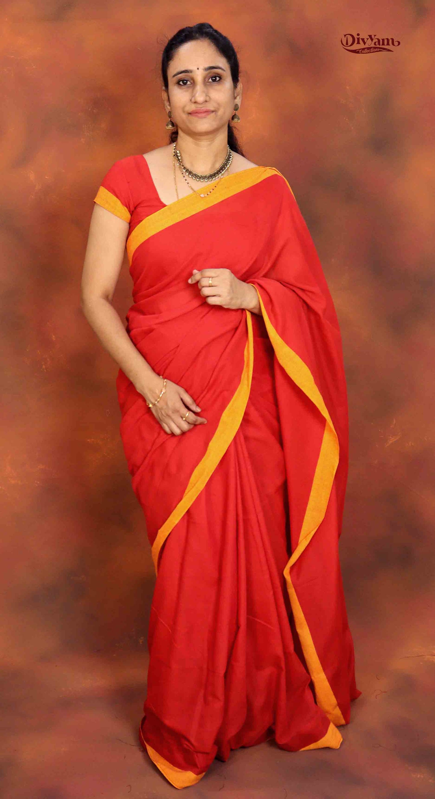 DC162 | Pure Khadi Cotton Saree with Contrast Border & Fluffy Tassels | Elegant Plain Saree Collection