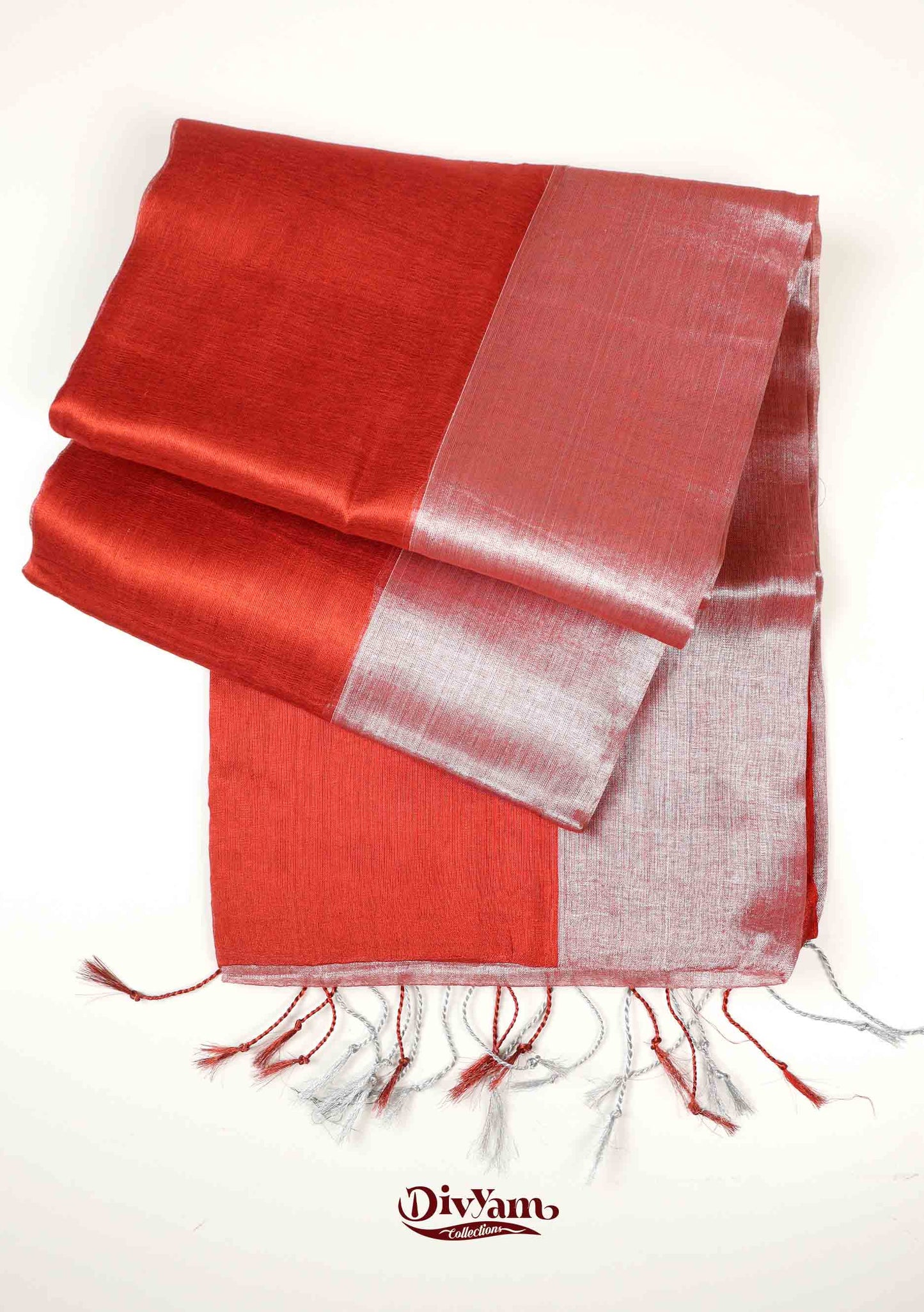DC160 | Handloom Tissue Cotton Half & Half Saree with Jari Shine | Soft Lightweight | with Blouse