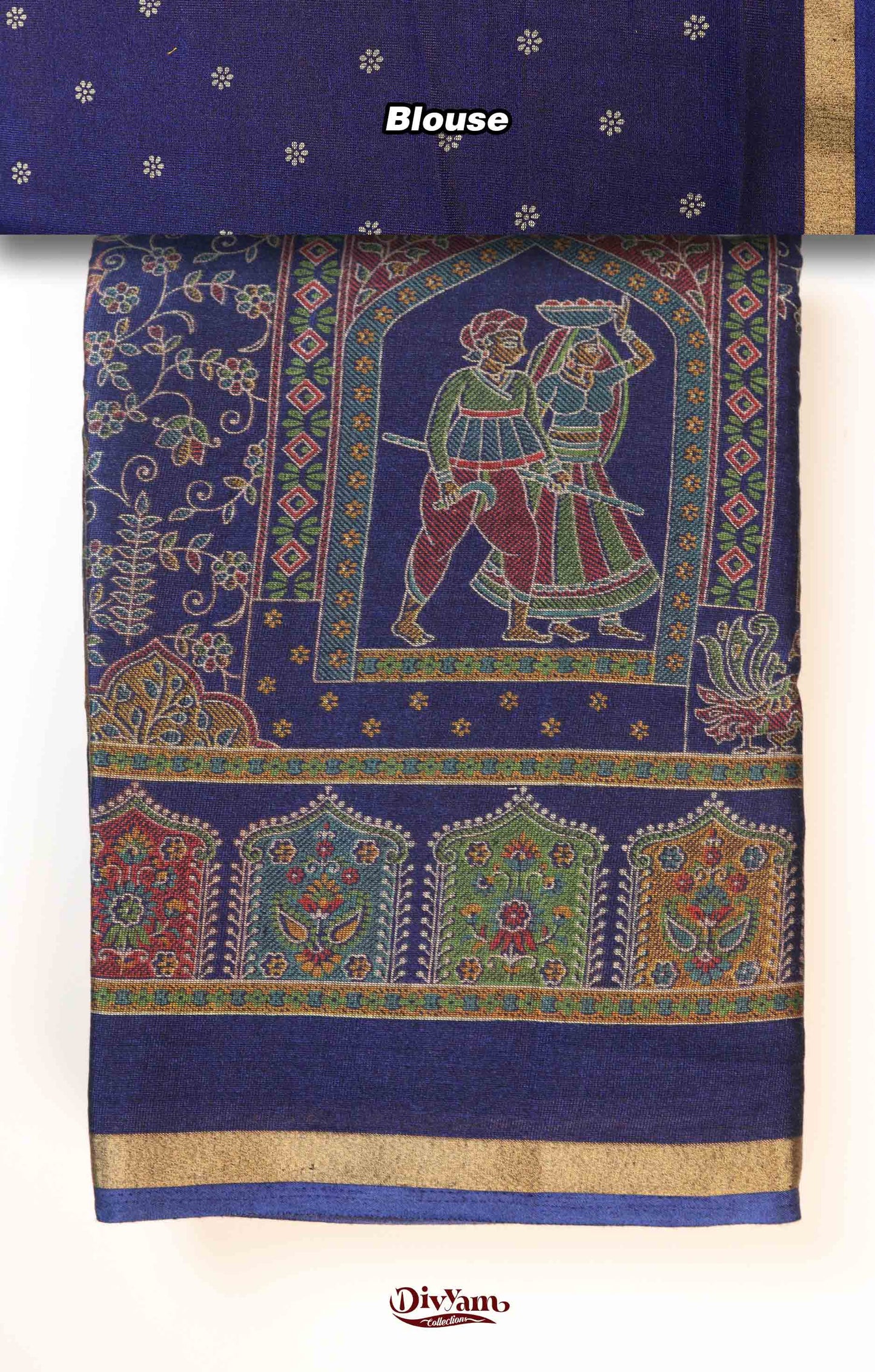 DC248 | Mashru Silk Saree with Pashmina Kashmiri Design