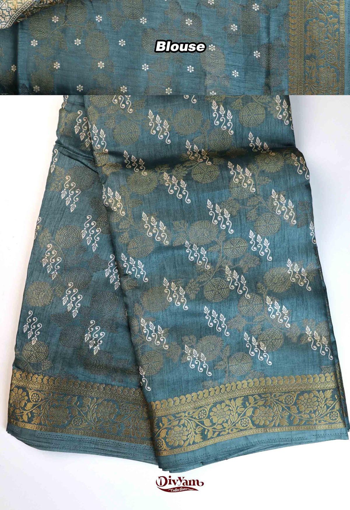 DC280 | Fancy Silk Pattu Saree with All-Over Jari Buttis & Premium Jari Border