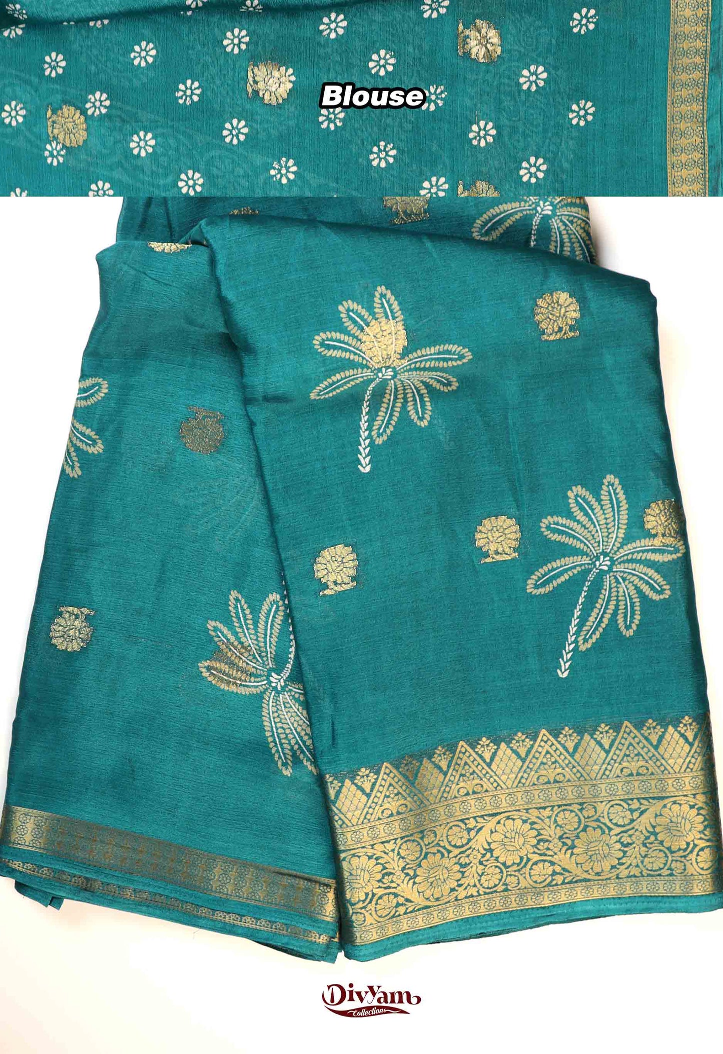 DC269 | Lightweight Chinnon Crepe Saree with Grand Kanchi-Style Zari Border