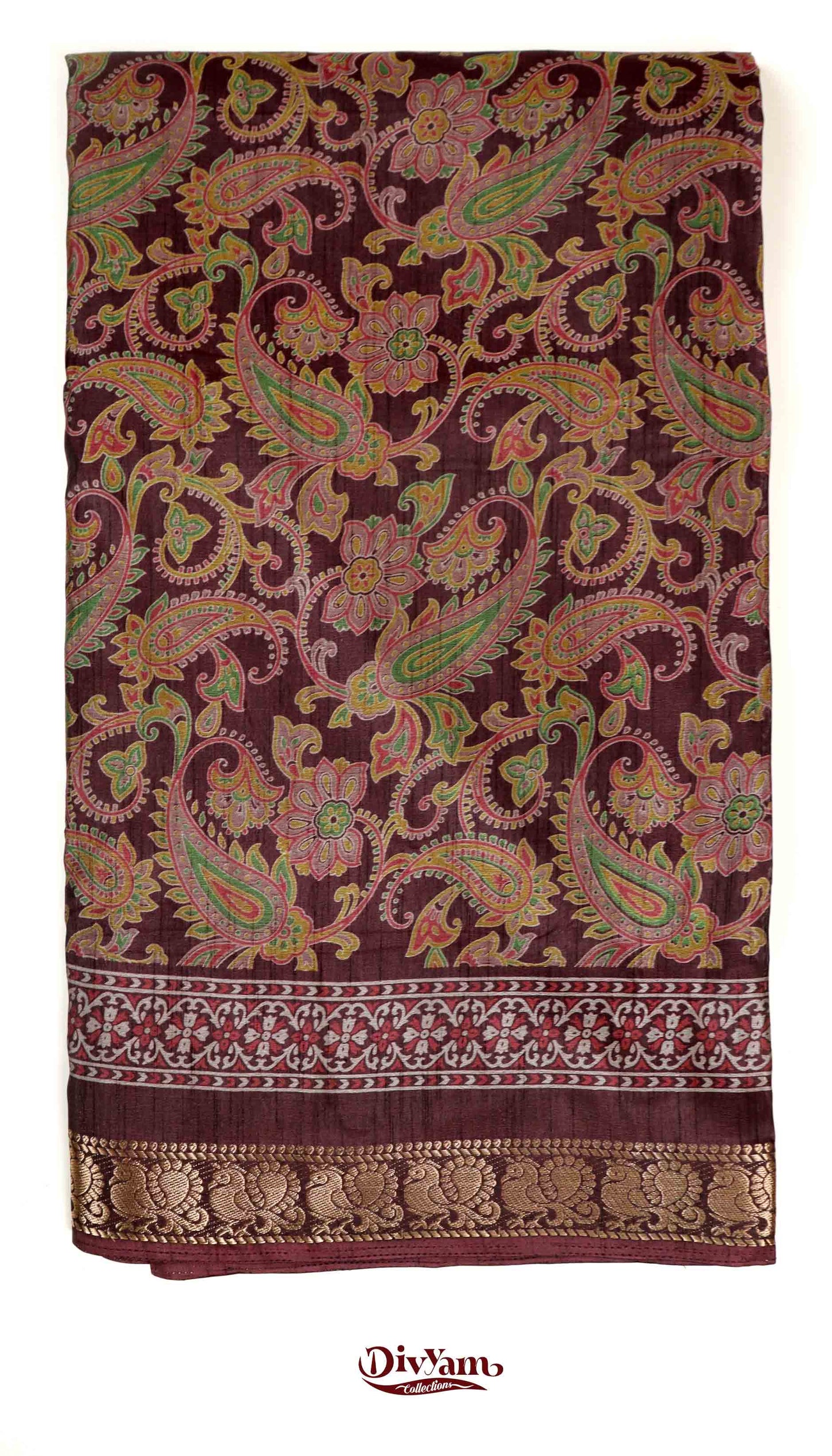 DC157 | Statement Saree in Maheshwari Silk | Mango Kalamkari Art with Narayanpet Zari Border