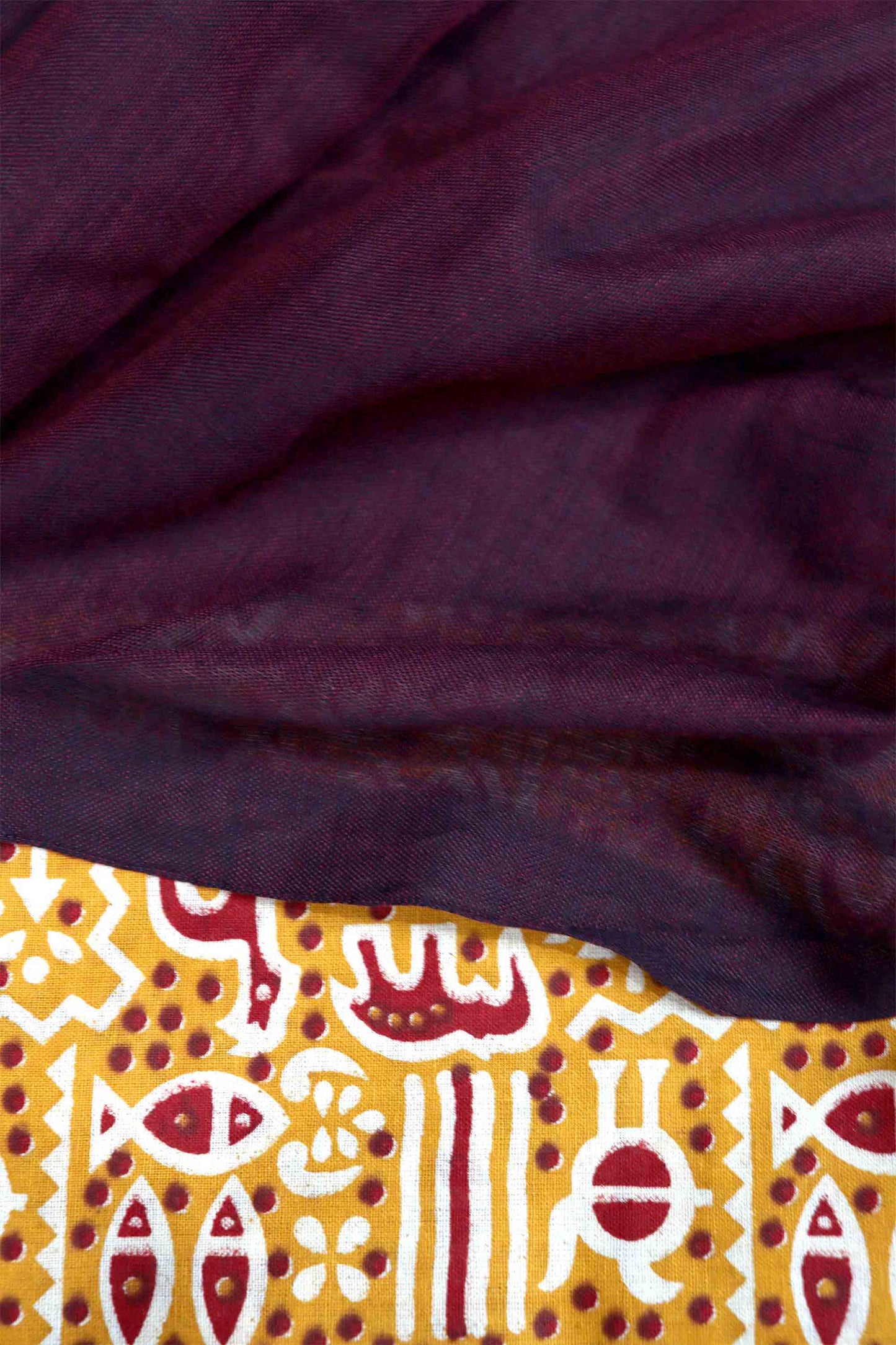 DC119 | Handloom Plain Khadi Cotton Saree with Contrast Ikat Blouse | Tasselled Pallu | 6 Colours