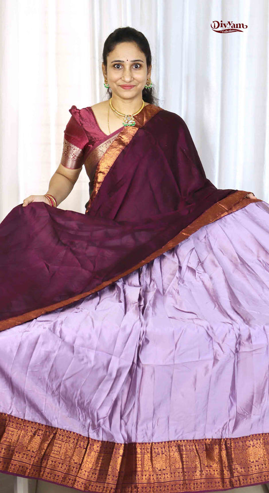 Kanjivaram Silk Lehenga Set with georgette silk Dupatta | DC247