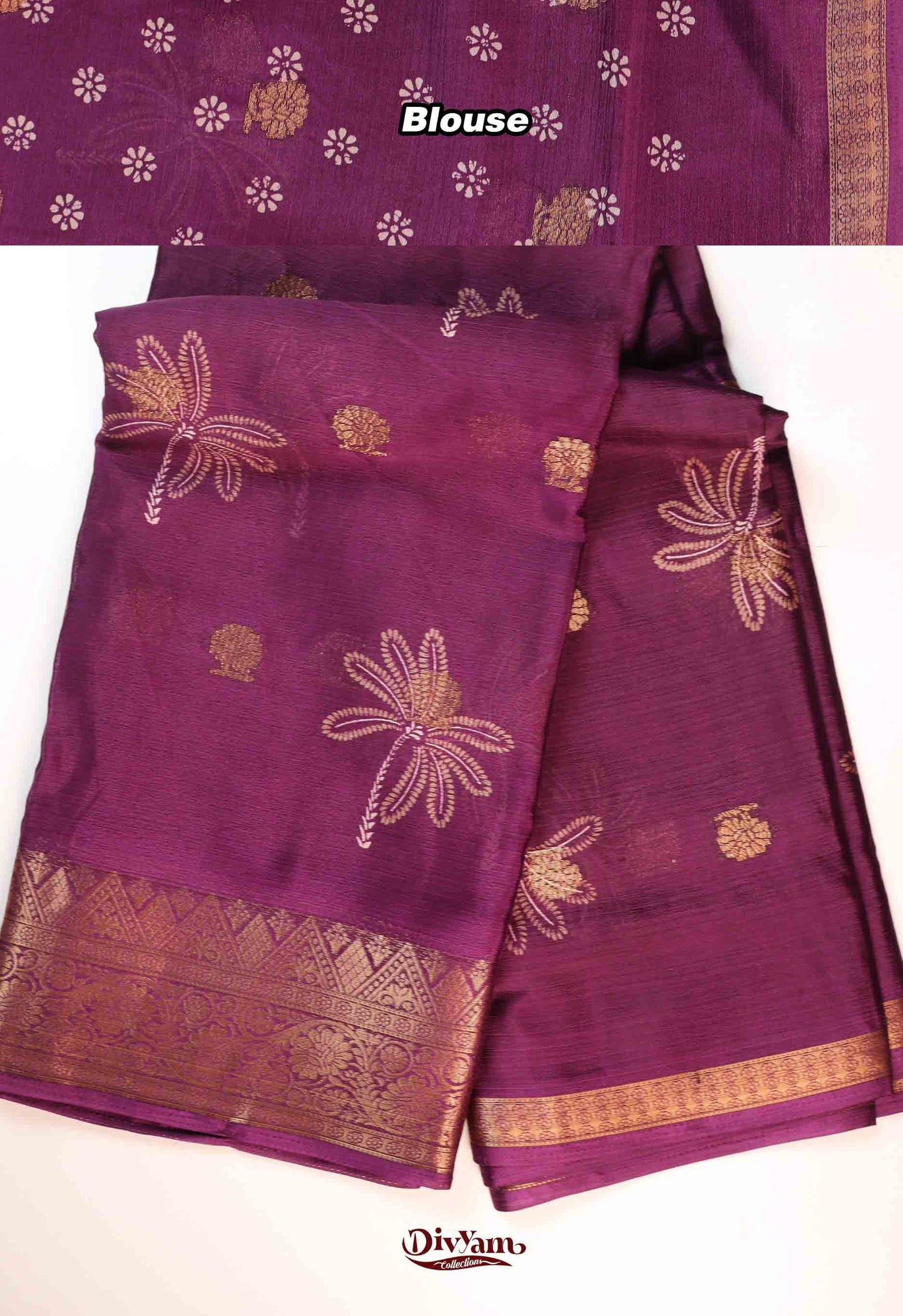 DC269 | Lightweight Chinnon Crepe Saree with Grand Kanchi-Style Zari Border