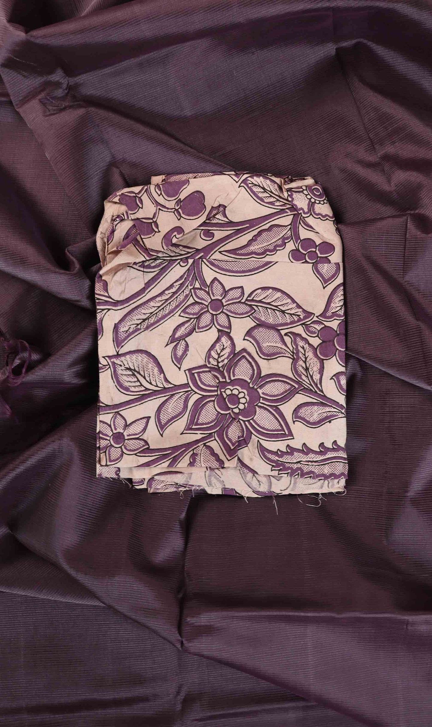 Pure Handloom Saree with Extra Kalamkari Blouse | Premium Handwoven Saree | DC243