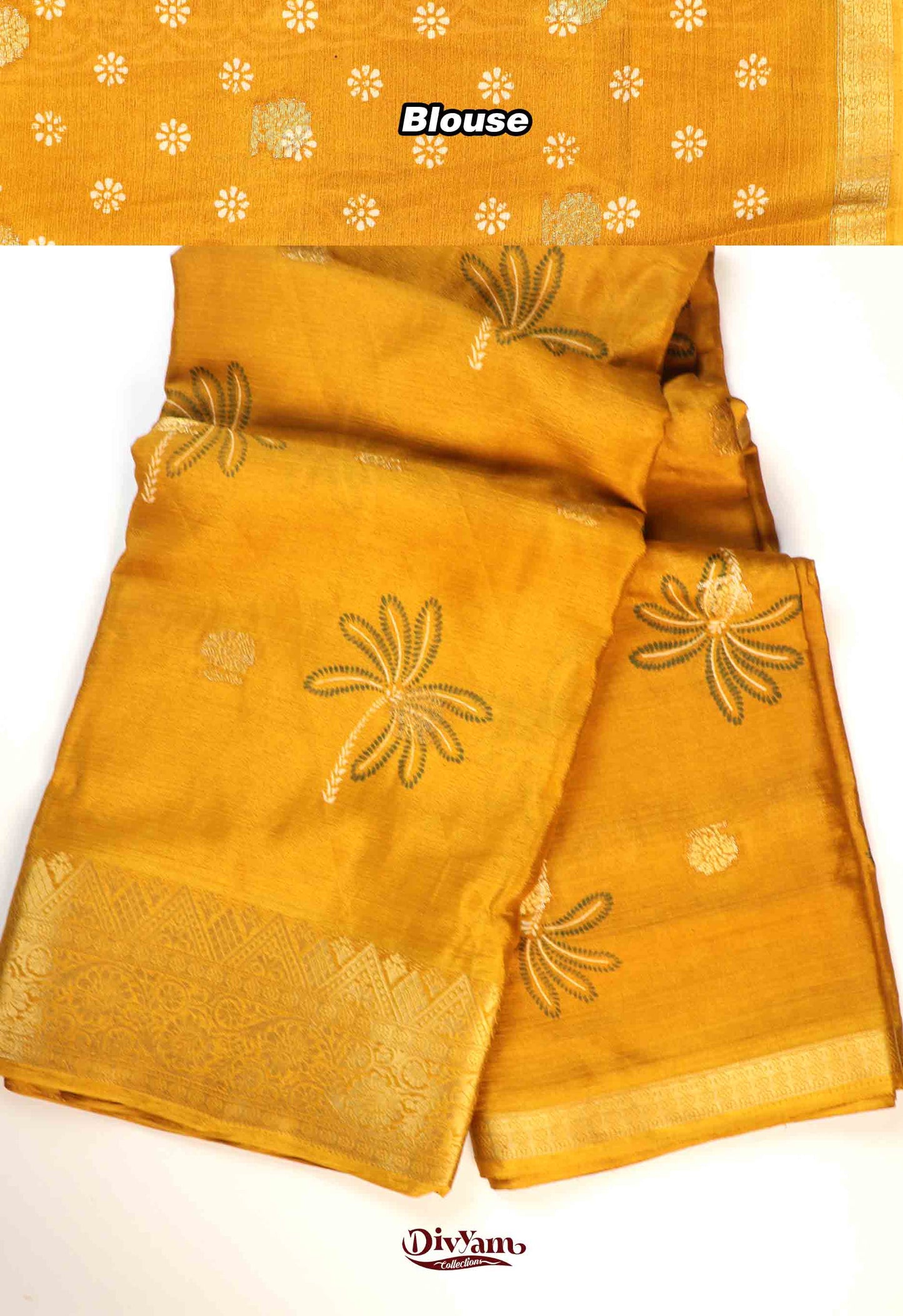 DC269 | Lightweight Chinnon Crepe Saree with Grand Kanchi-Style Zari Border