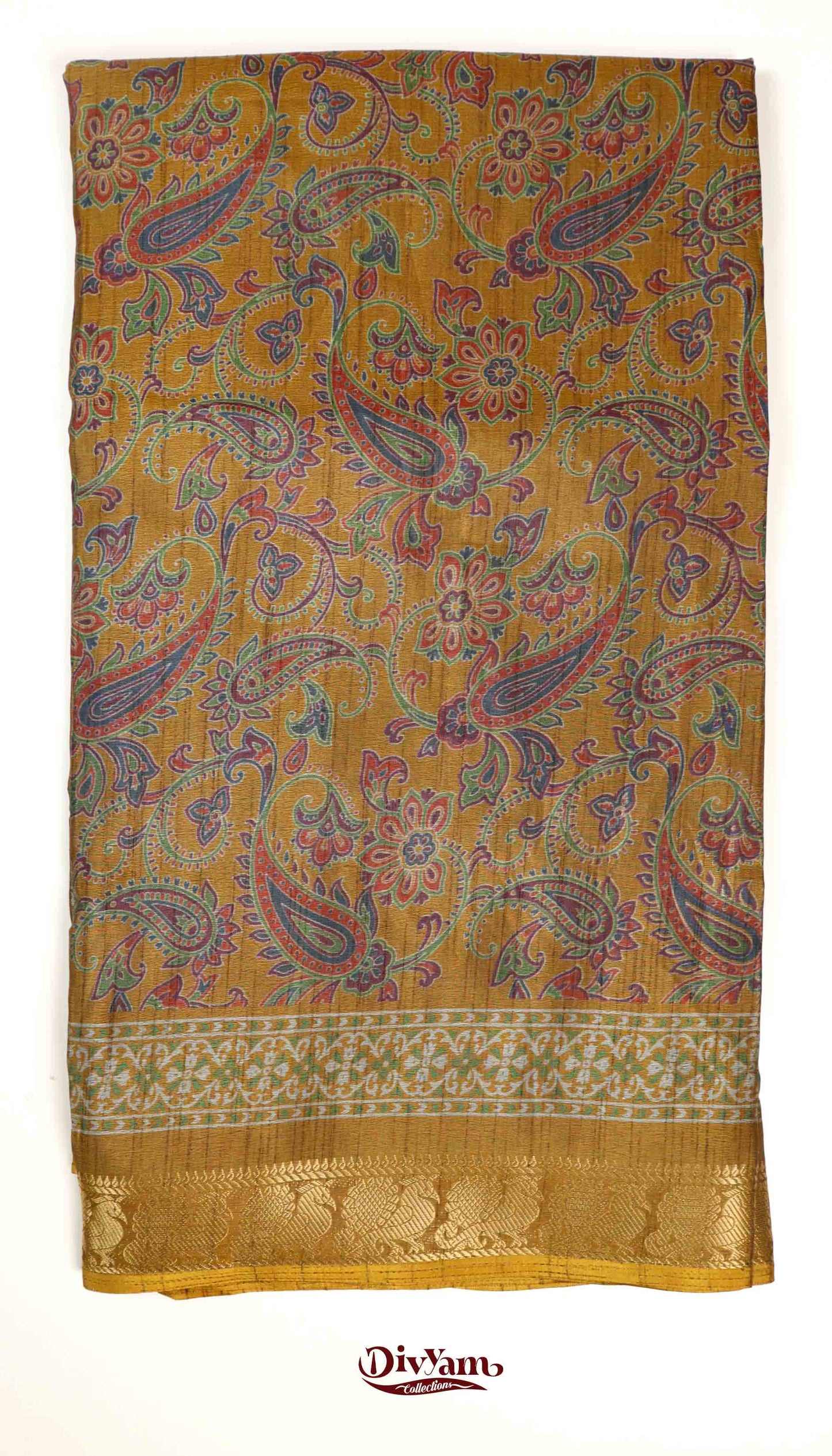 DC157 | Statement Saree in Maheshwari Silk | Mango Kalamkari Art with Narayanpet Zari Border